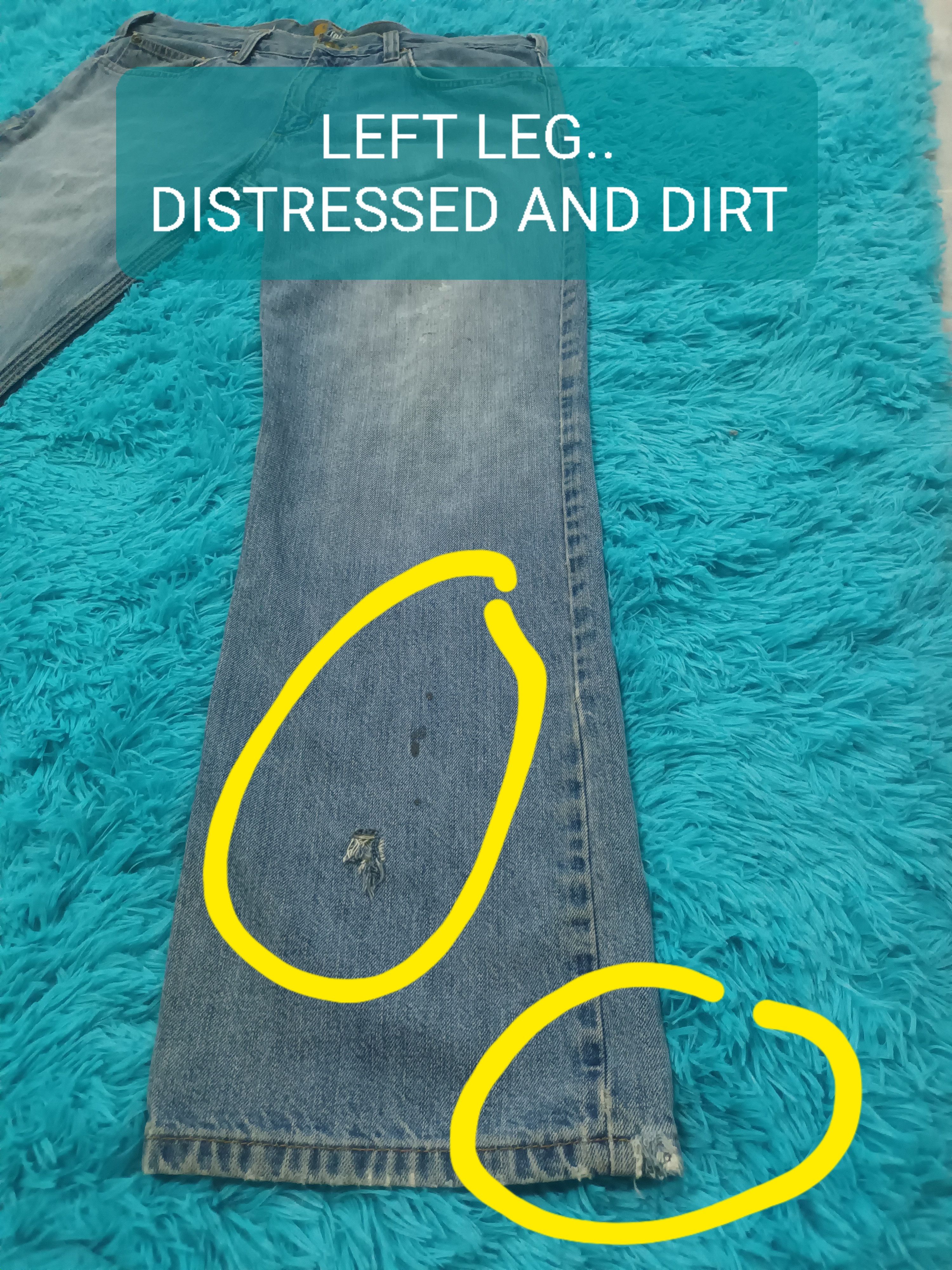Carhartt 🔥 CARHARTT DISTRESSED DENIM PANTS 🔥 Size US 34 / EU 50 - 13 Thumbnail