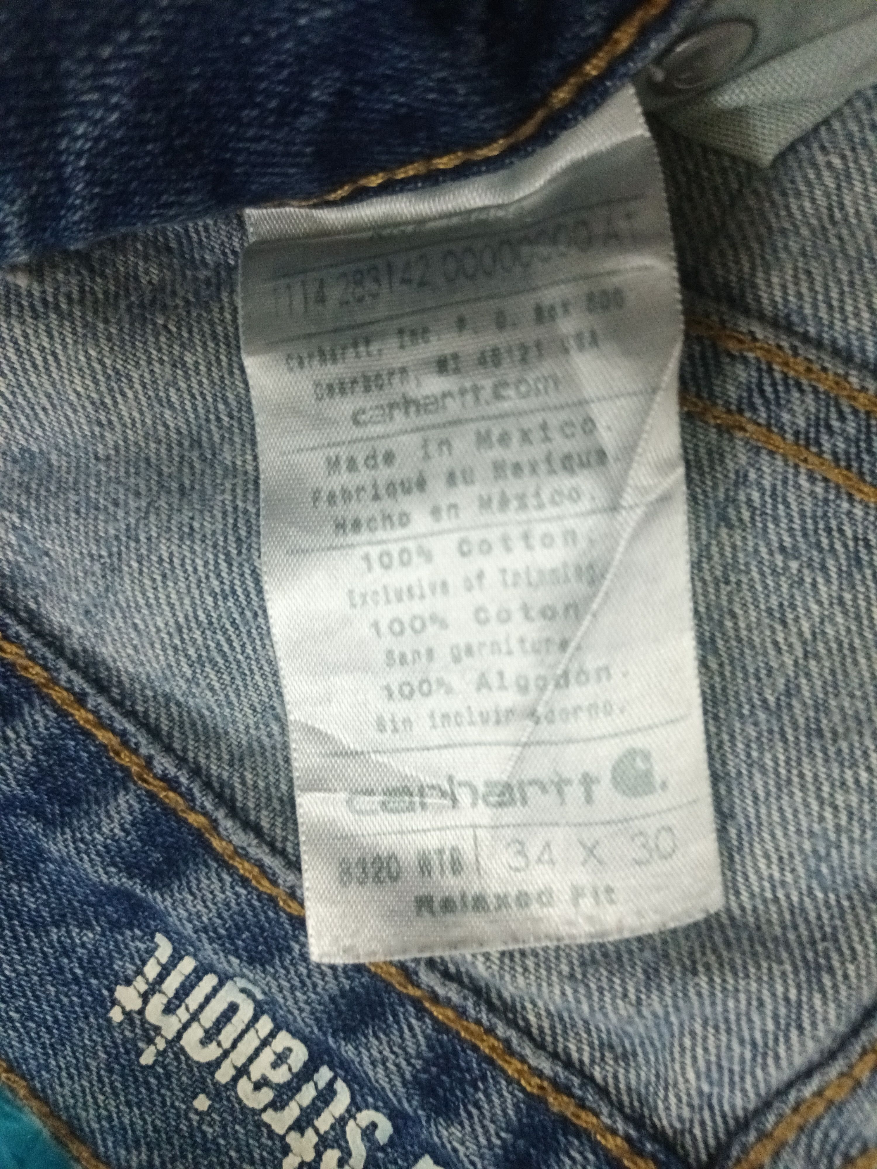 Carhartt 🔥 CARHARTT DISTRESSED DENIM PANTS 🔥 Size US 34 / EU 50 - 3 Thumbnail