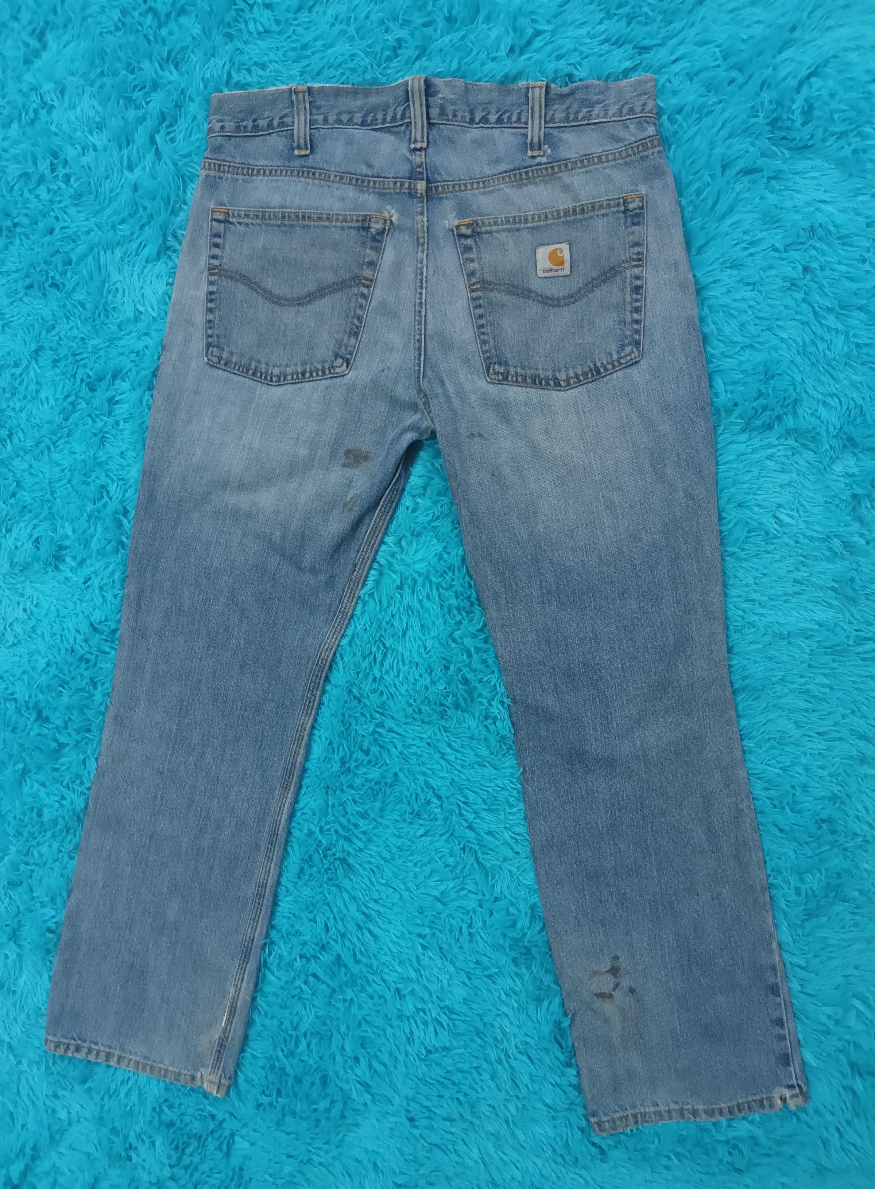 Carhartt 🔥 CARHARTT DISTRESSED DENIM PANTS 🔥 Size US 34 / EU 50 - 1 Thumbnail