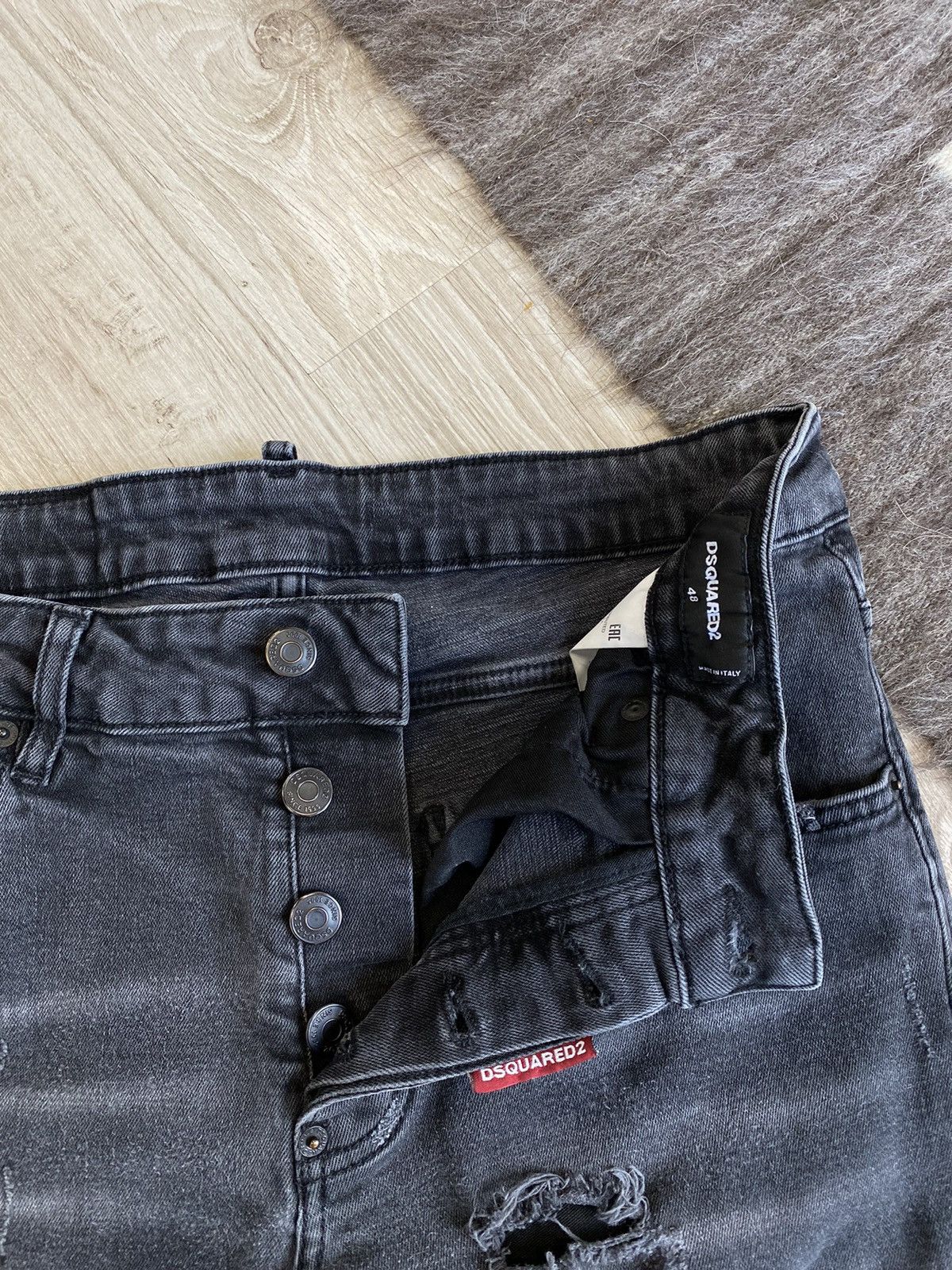 Dsquared2 Dsquared2 Skinny Dan Torn Denim Jeans Size 48 4194AC Size US 32 / EU 48 - 5 Thumbnail