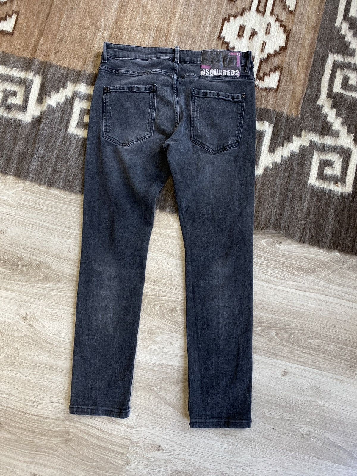 Dsquared2 Skinny Dan Torn Denim Jeans Size 48 4194AC