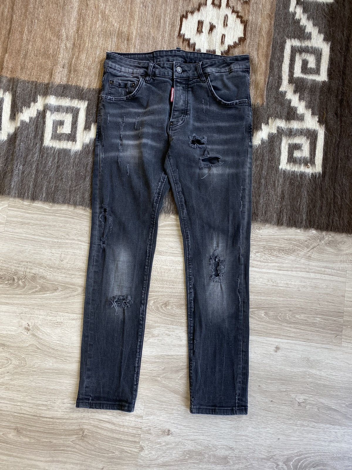 Dsquared2 Dsquared2 Skinny Dan Torn Denim Jeans Size 48 4194AC Size US 32 / EU 48 - 2 Thumbnail