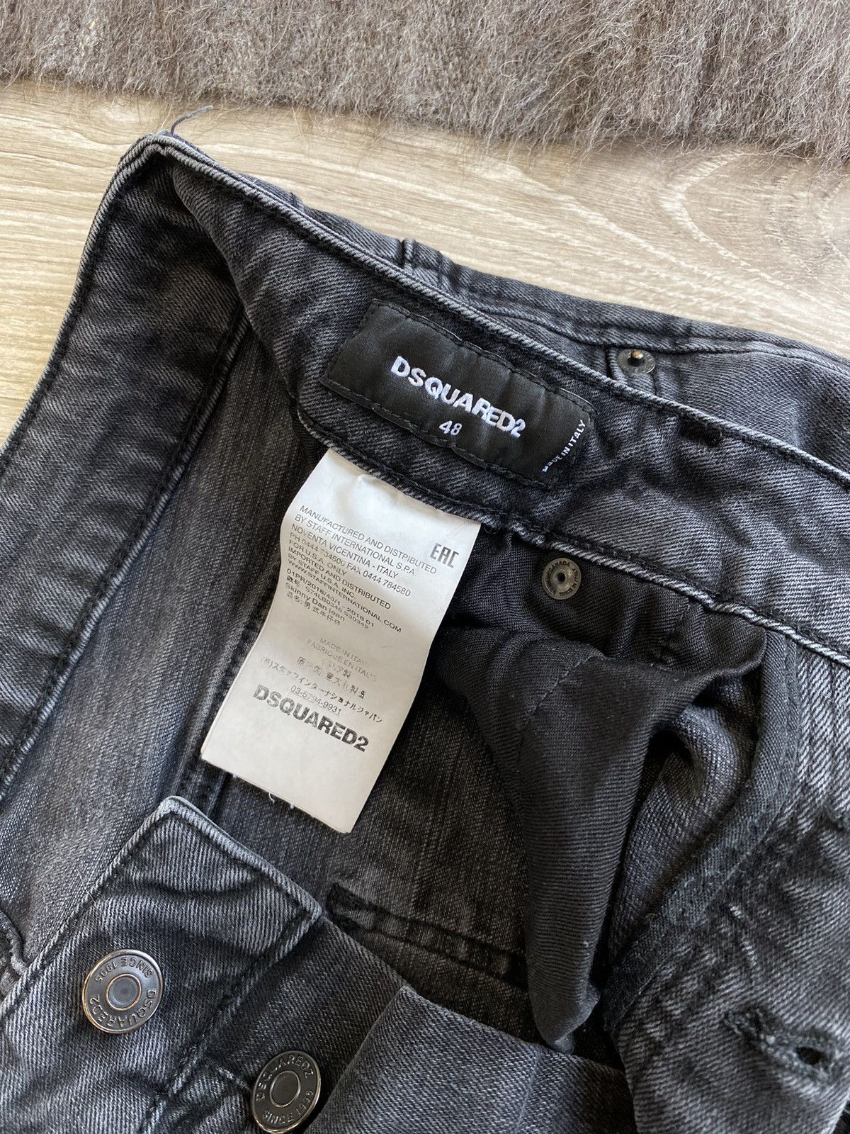 Dsquared2 Dsquared2 Skinny Dan Torn Denim Jeans Size 48 4194AC Size US 32 / EU 48 - 6 Thumbnail
