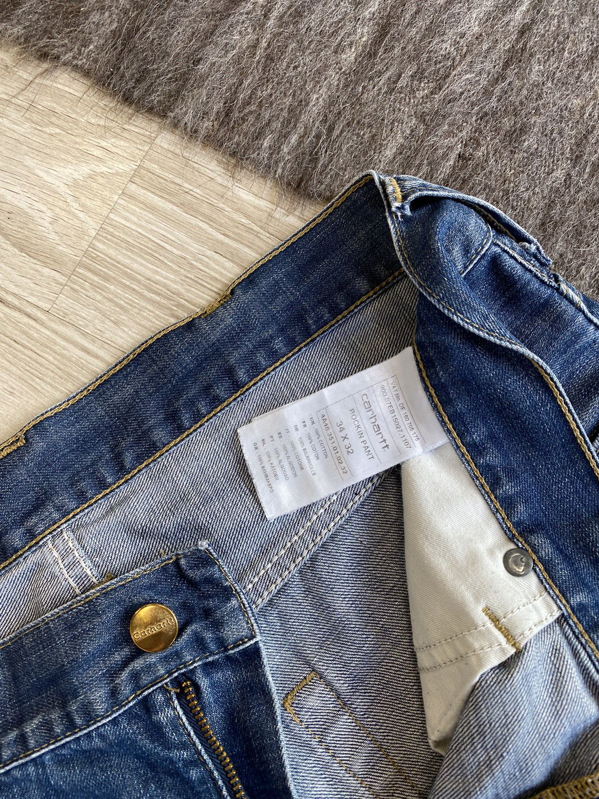 Carhartt Carhartt Retro Pant 90s Straight Relaxed Denim Jeans 4215AC Size US 34 / EU 50 - 6 Thumbnail