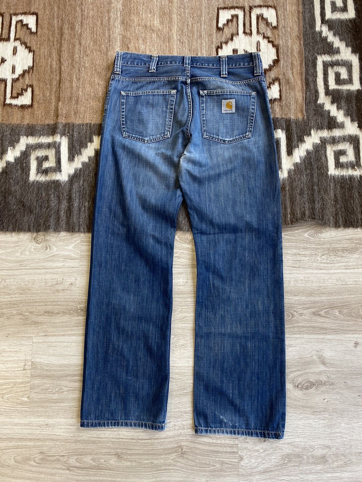 Carhartt Carhartt Retro Pant 90s Straight Relaxed Denim Jeans 4215AC Size US 34 / EU 50 - 2 Thumbnail