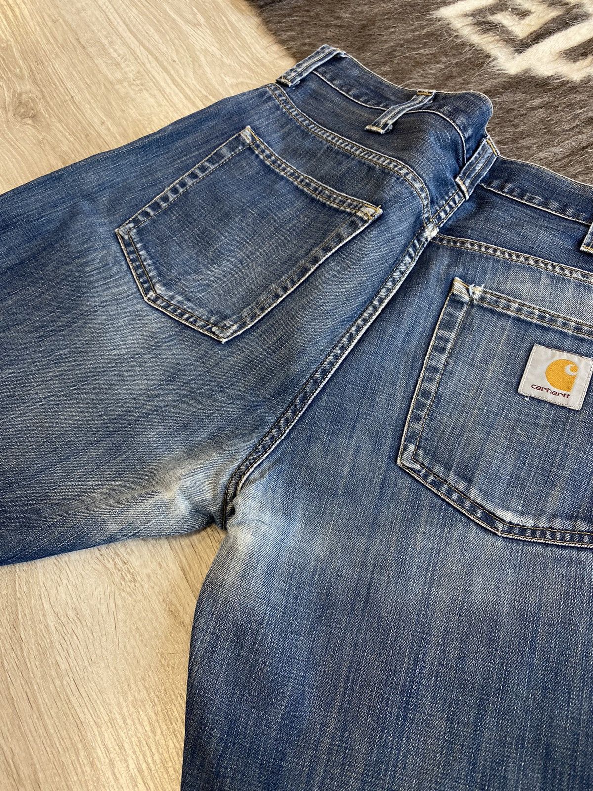 Carhartt Carhartt Retro Pant 90s Straight Relaxed Denim Jeans 4215AC Size US 34 / EU 50 - 7 Thumbnail
