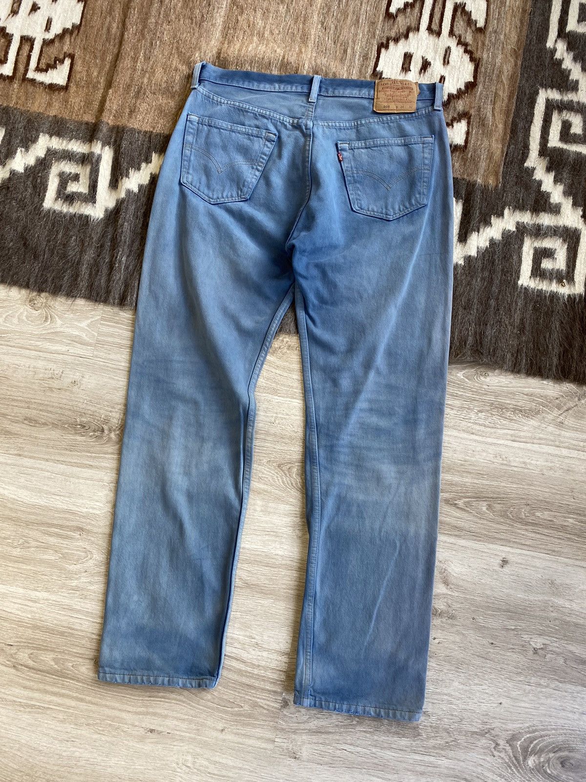 Levi's Levis 501 Vintage Washed Faded Denim Jeans 3527AC Size US 34 / EU 50 - 2 Thumbnail