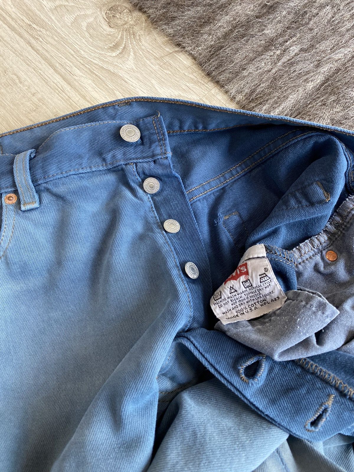 Levi's Levis 501 Vintage Washed Faded Denim Jeans 3527AC Size US 34 / EU 50 - 6 Thumbnail