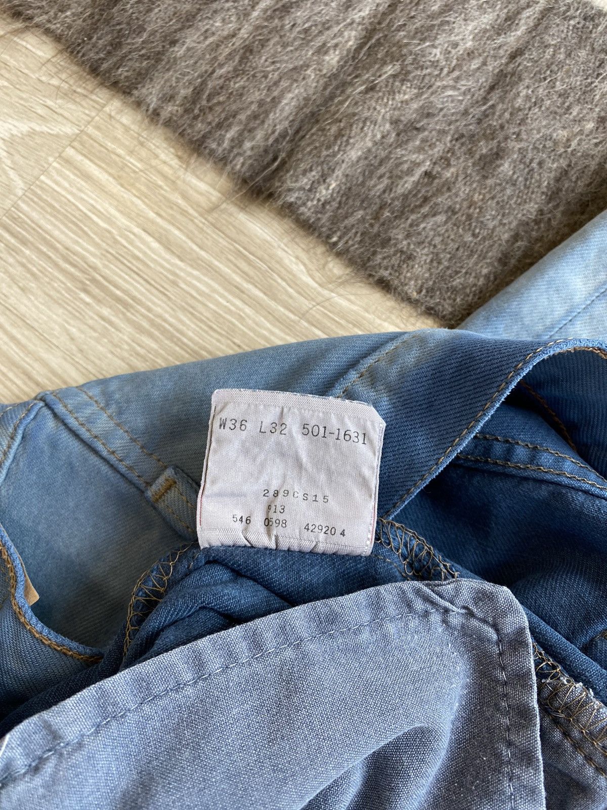 Levi's Levis 501 Vintage Washed Faded Denim Jeans 3527AC Size US 34 / EU 50 - 7 Thumbnail