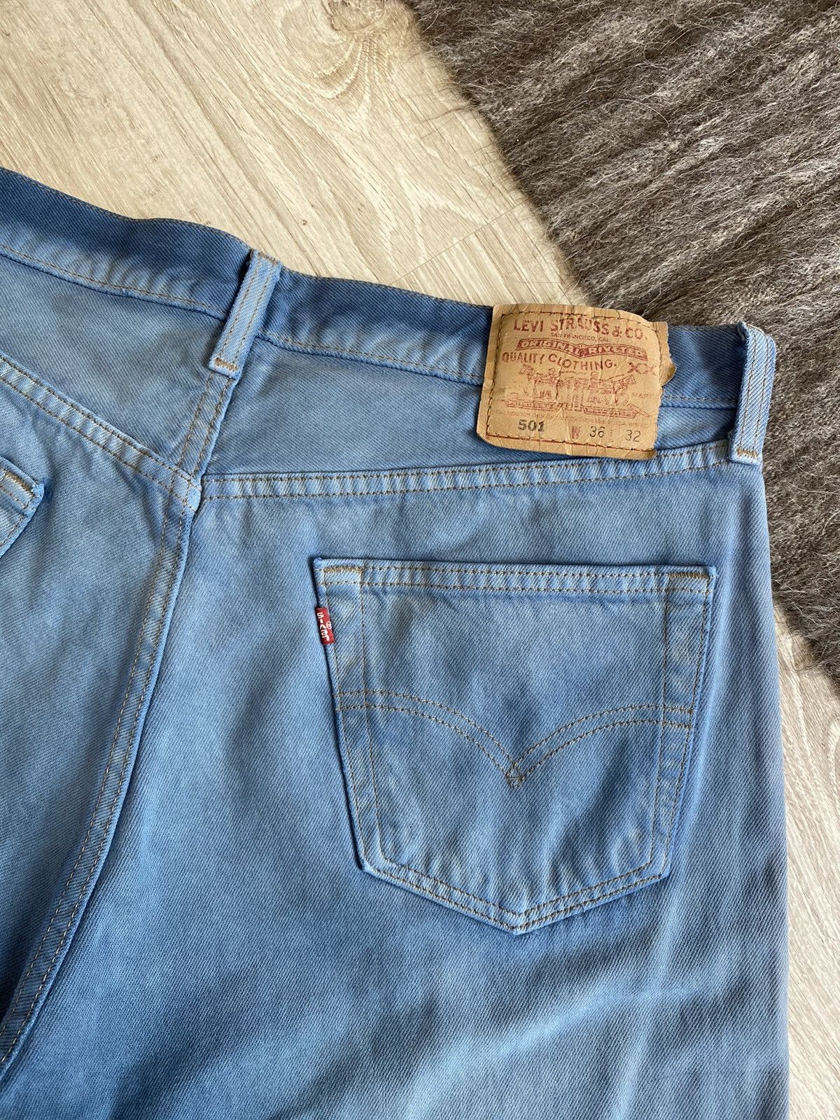 Levi's Levis 501 Vintage Washed Faded Denim Jeans 3527AC Size US 34 / EU 50 - 5 Thumbnail