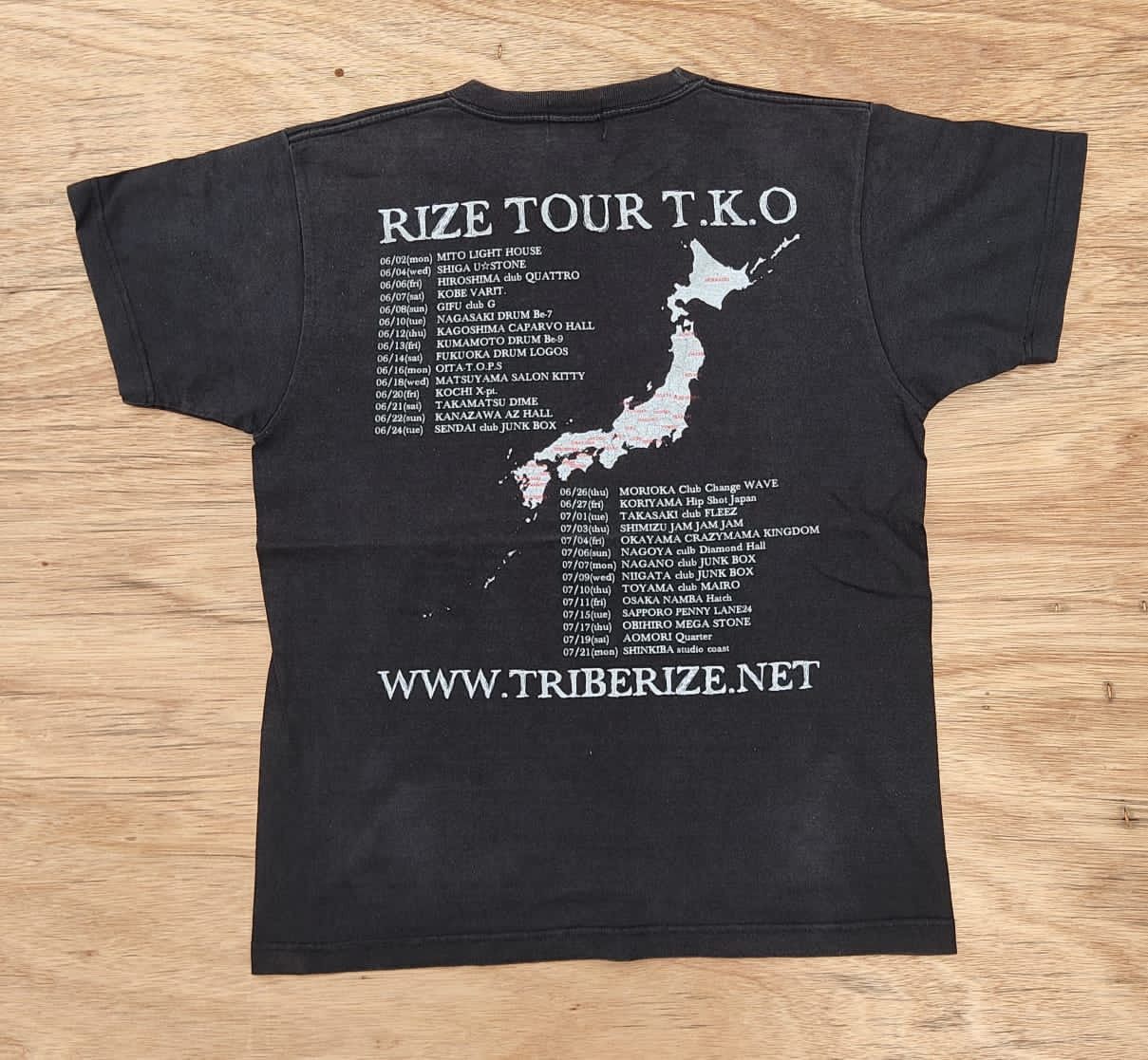 Band Tees × Vintage vintage tee band B12 RIZE TOUR Size US M / EU 48-50 / 2 - 3 Thumbnail