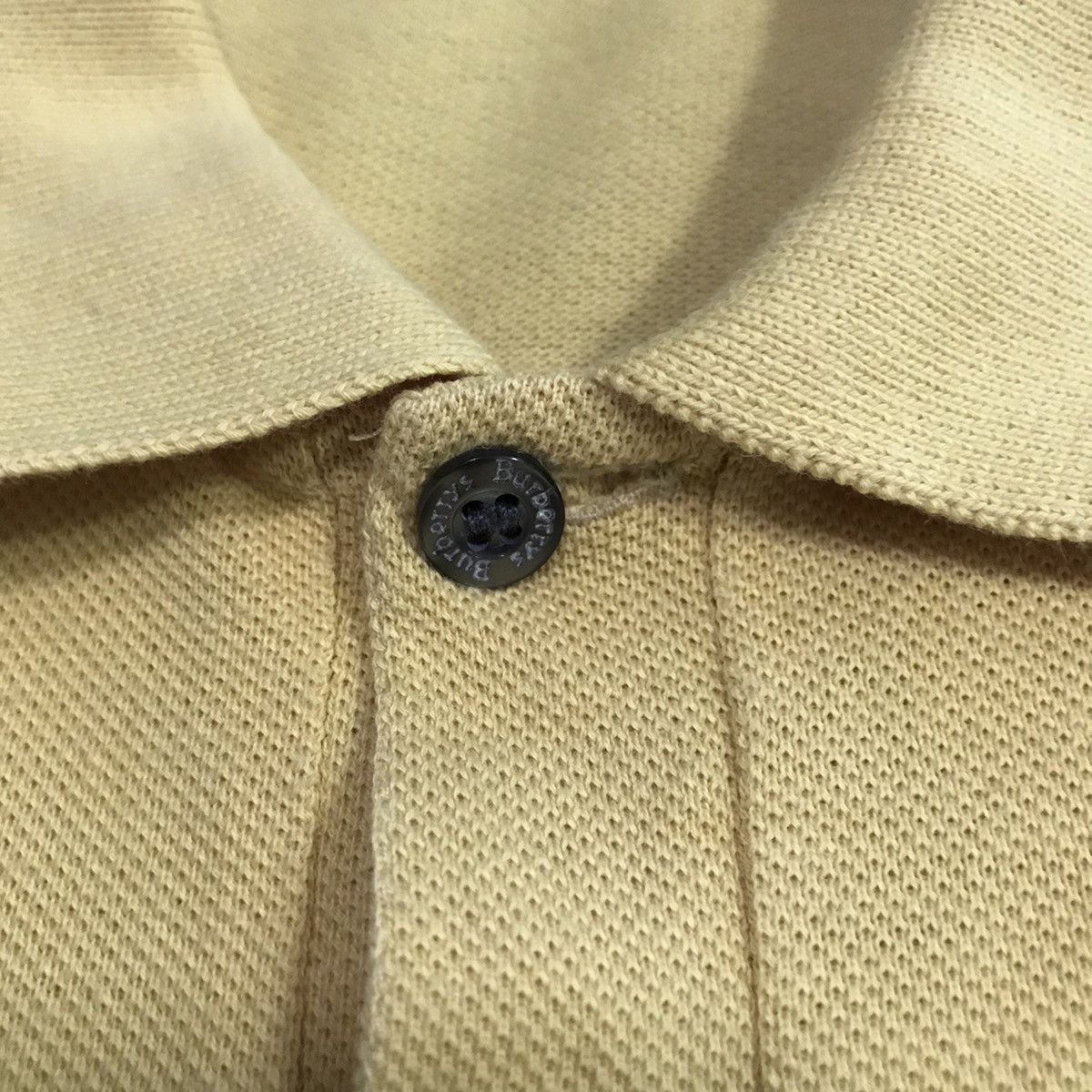 Burberry Vtg Burberrys Brit Yellow Polo Shirt Made In England Size US L / EU 52-54 / 3 - 3 Thumbnail