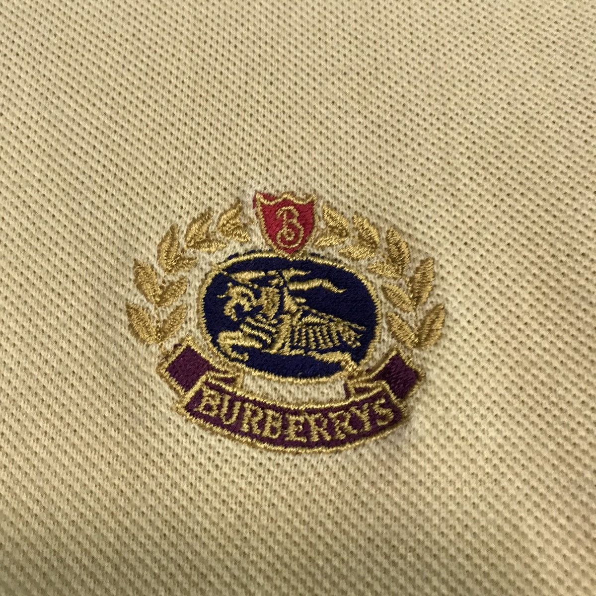 Burberry Vtg Burberrys Brit Yellow Polo Shirt Made In England Size US L / EU 52-54 / 3 - 5 Thumbnail