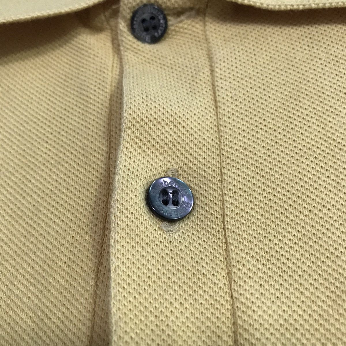 Burberry Vtg Burberrys Brit Yellow Polo Shirt Made In England Size US L / EU 52-54 / 3 - 4 Thumbnail