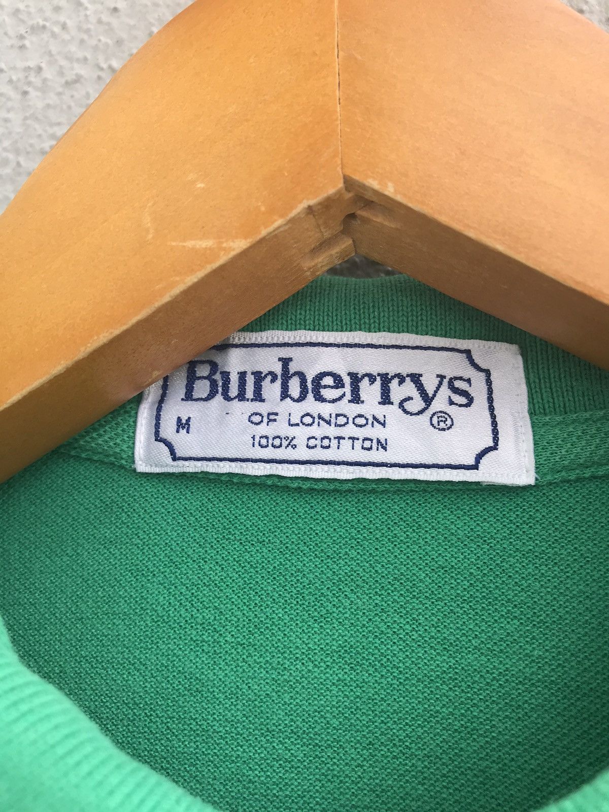 Burberry Vintage Burberrys Brit Gold Embroidered Green Polo Shirt Size US M / EU 48-50 / 2 - 2 Thumbnail