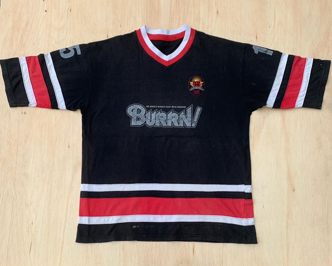 Band Tees × Vintage vintage tee D - 28 Burrn rock magazine Size US L / EU 52-54 / 3 - 1 Thumbnail