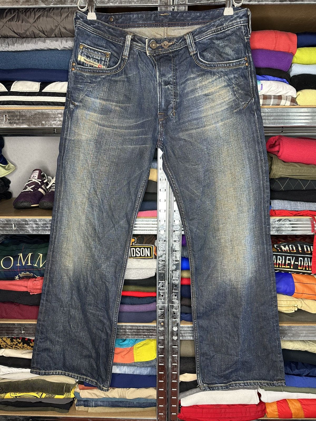 Diesel YUSHER Buggy HipHop Y2K Bootcut Denim Jeans Pants