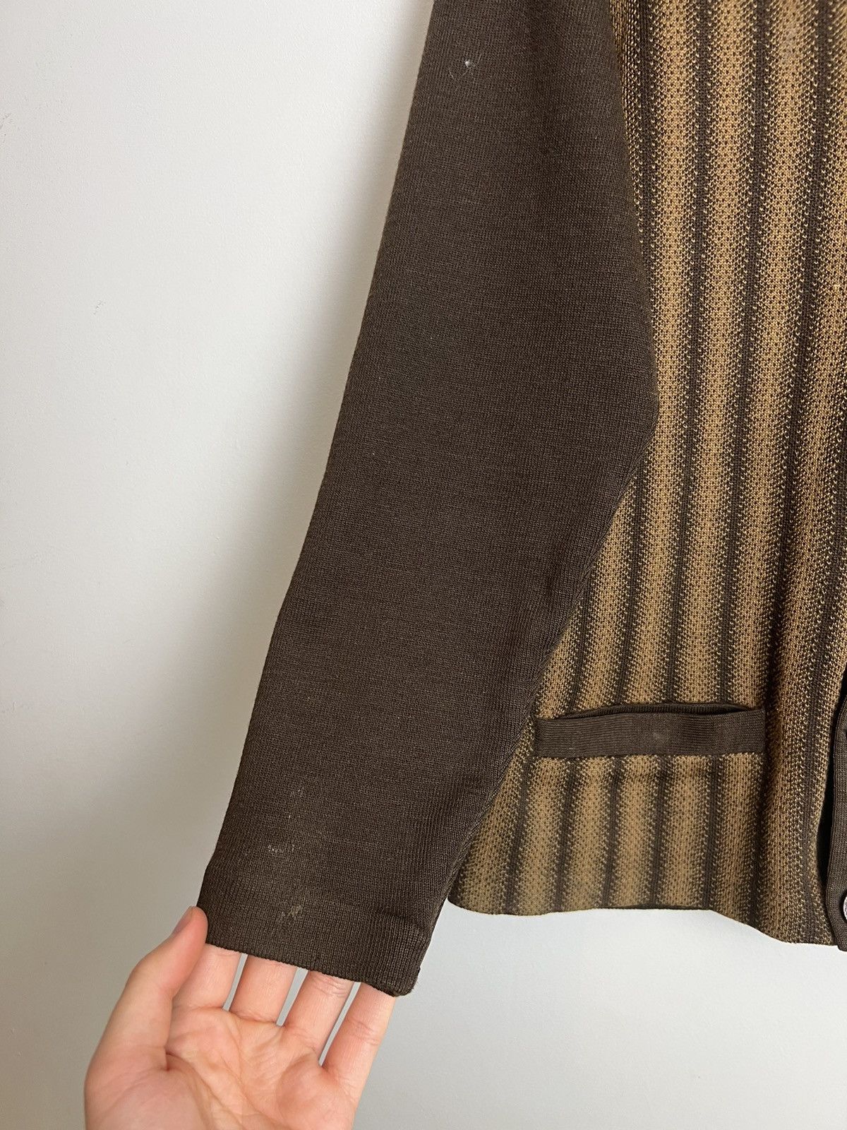 Japanese Brand Vintage Cardigan Brown Cw Norwegian Kurt Cobain Vibe Capitol Size US M / EU 48-50 / 2 - 3 Thumbnail