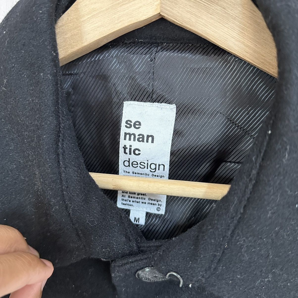 Japanese Brand Vintage Semantic Design Coat Black Pocket Button Size US S / EU 44-46 / 1 - 6 Thumbnail
