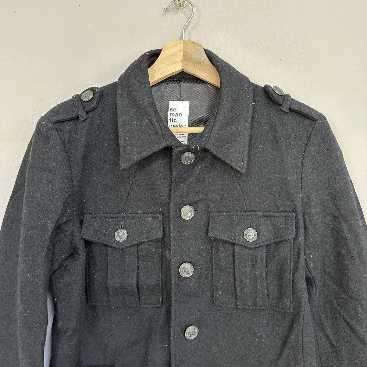 Japanese Brand Vintage Semantic Design Coat Black Pocket Button Size US S / EU 44-46 / 1 - 2 Thumbnail
