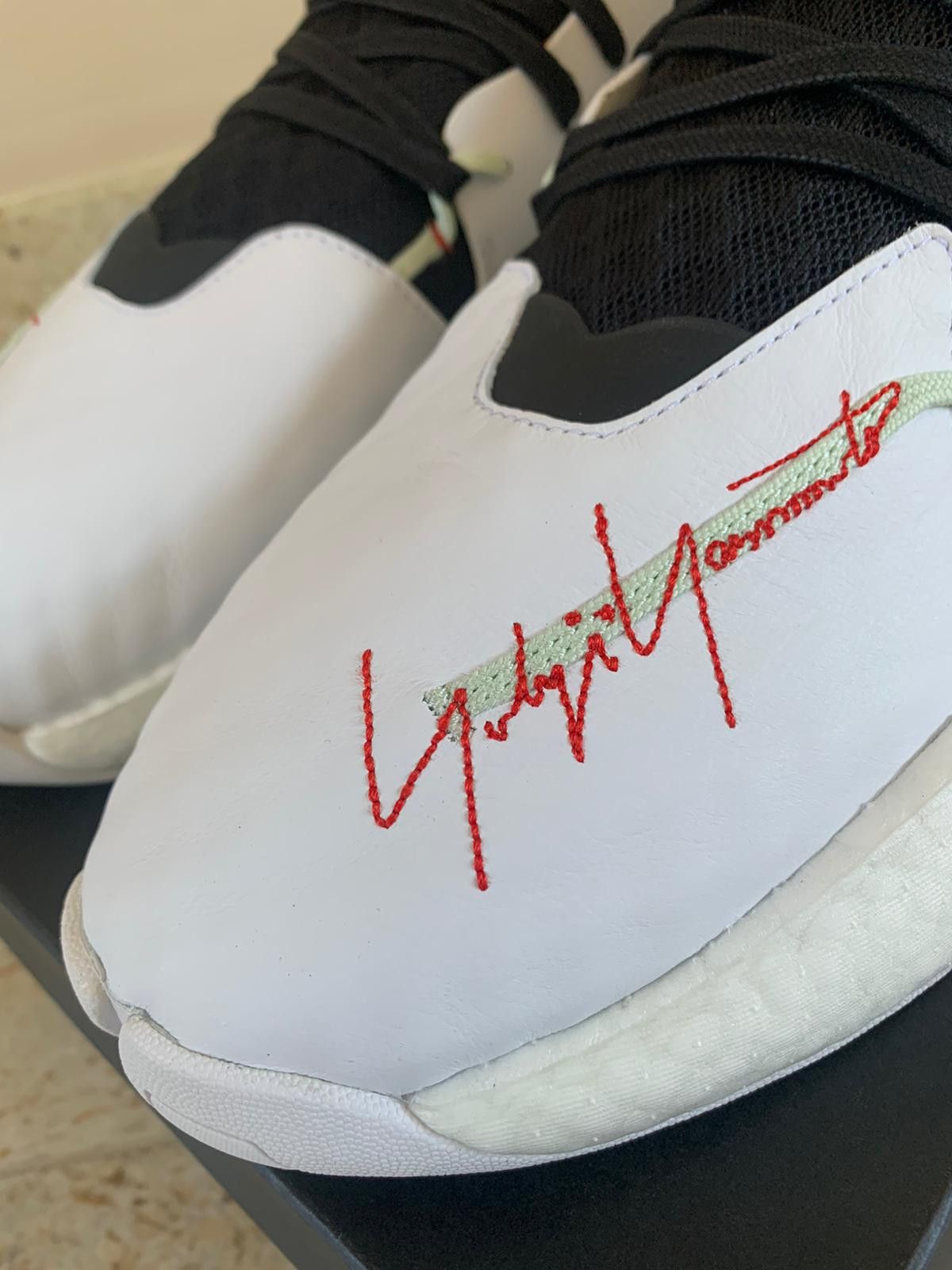 Y-3 BYW Bball Sneakers in Black & White Size US 12.5 / EU 45-46 - 6 Thumbnail