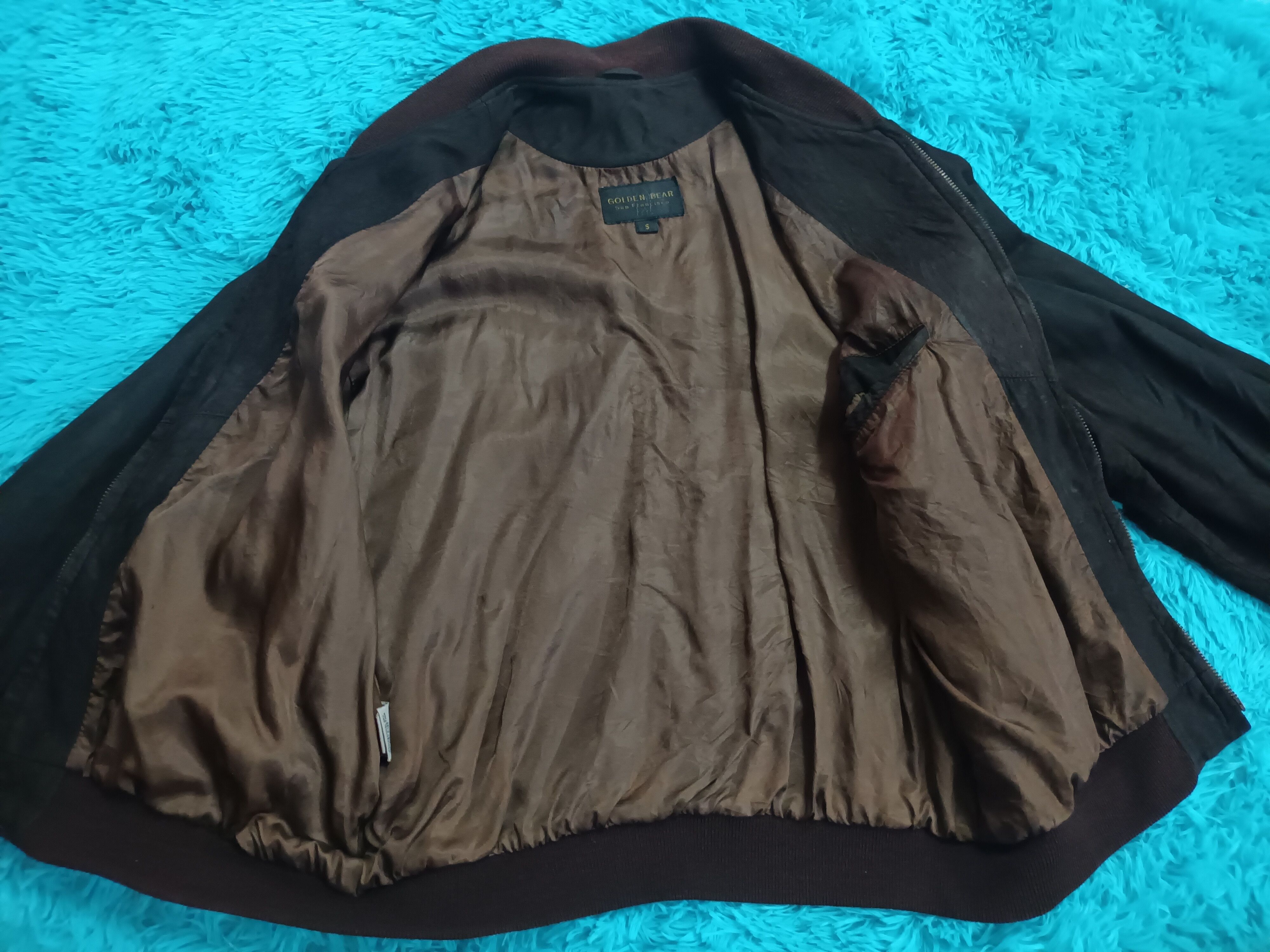 Golden Bear 🔥 GOLDEN BEAR USA LEATHER ZIPPER JACKET 🔥 Size US S / EU 44-46 / 1 - 6 Thumbnail