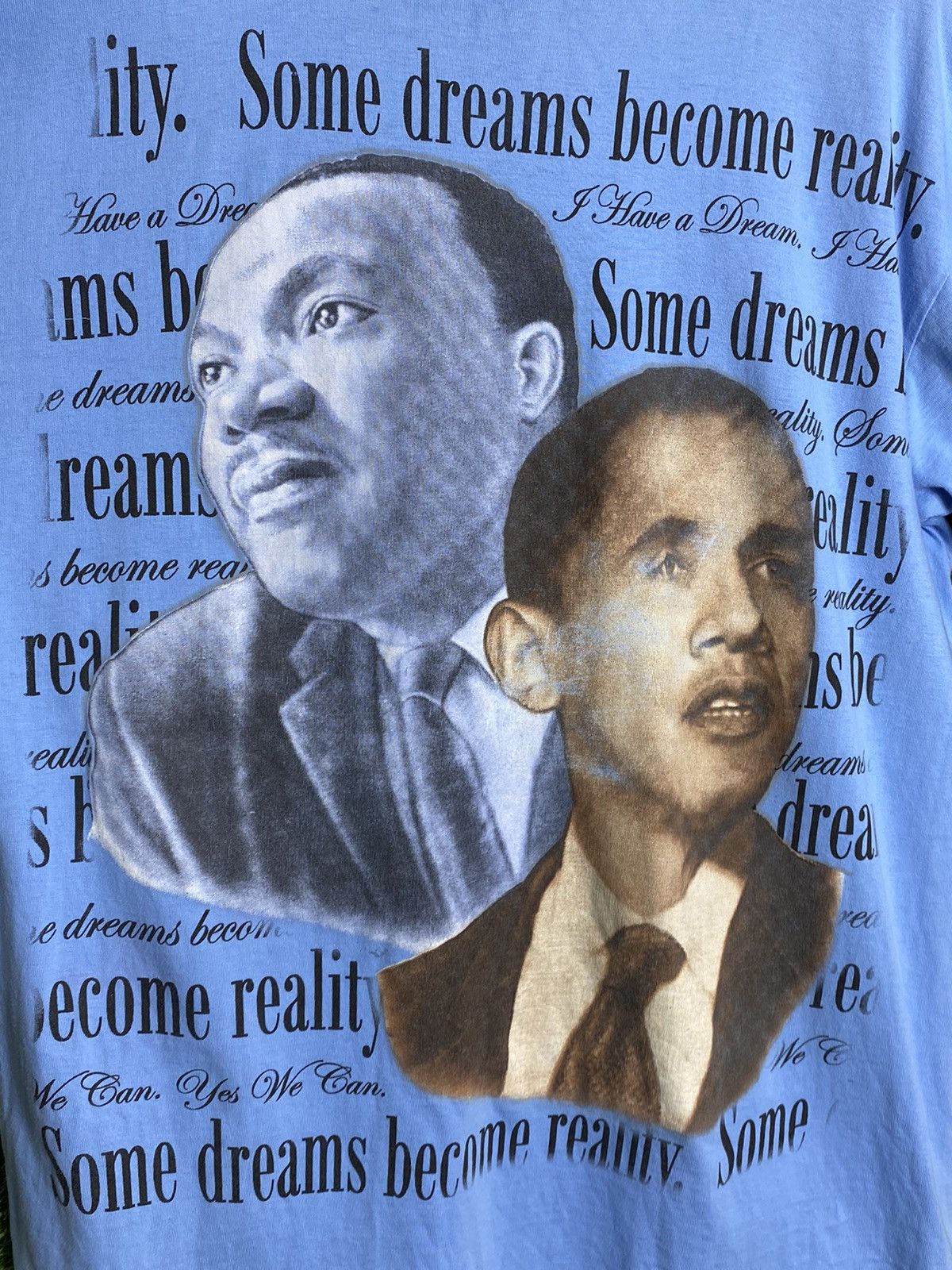 Vintage 🚨Vintage Barack Obama Martin Luther King Rap Tee T-Shirt Size US XL / EU 56 / 4 - 3 Thumbnail