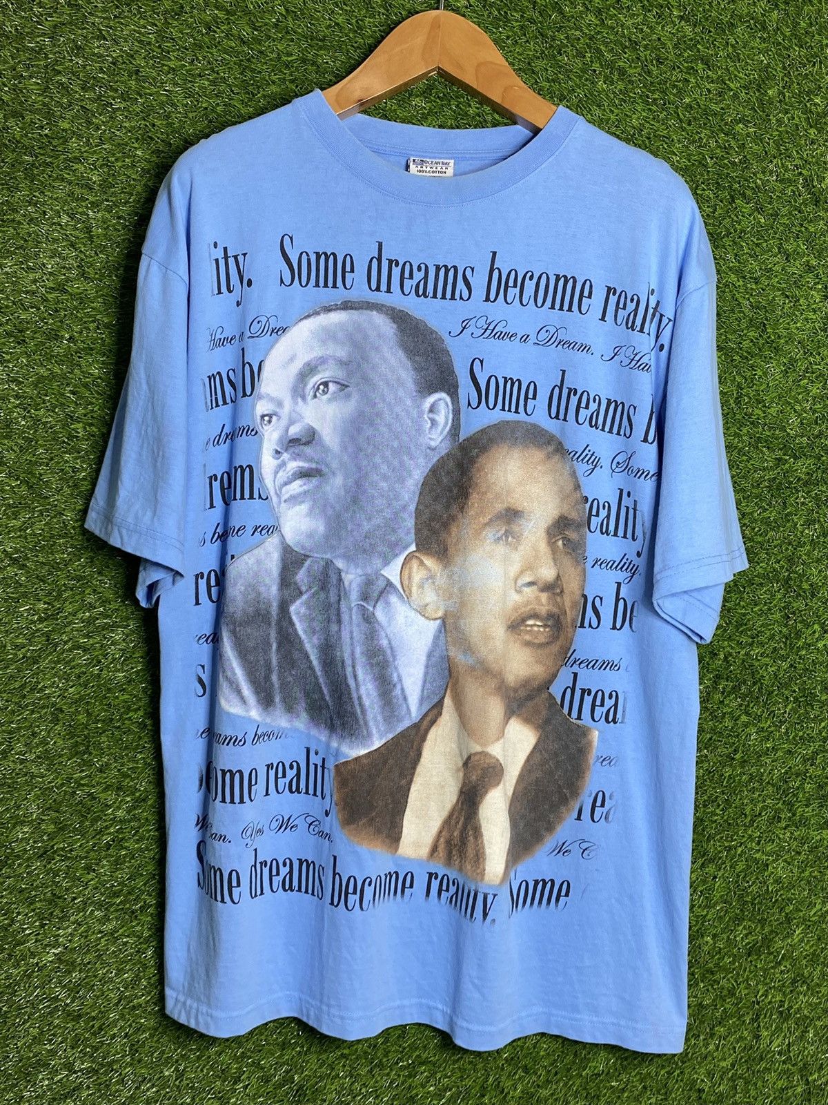 Vintage 🚨Vintage Barack Obama Martin Luther King Rap Tee T-Shirt Size US XL / EU 56 / 4 - 1 Thumbnail