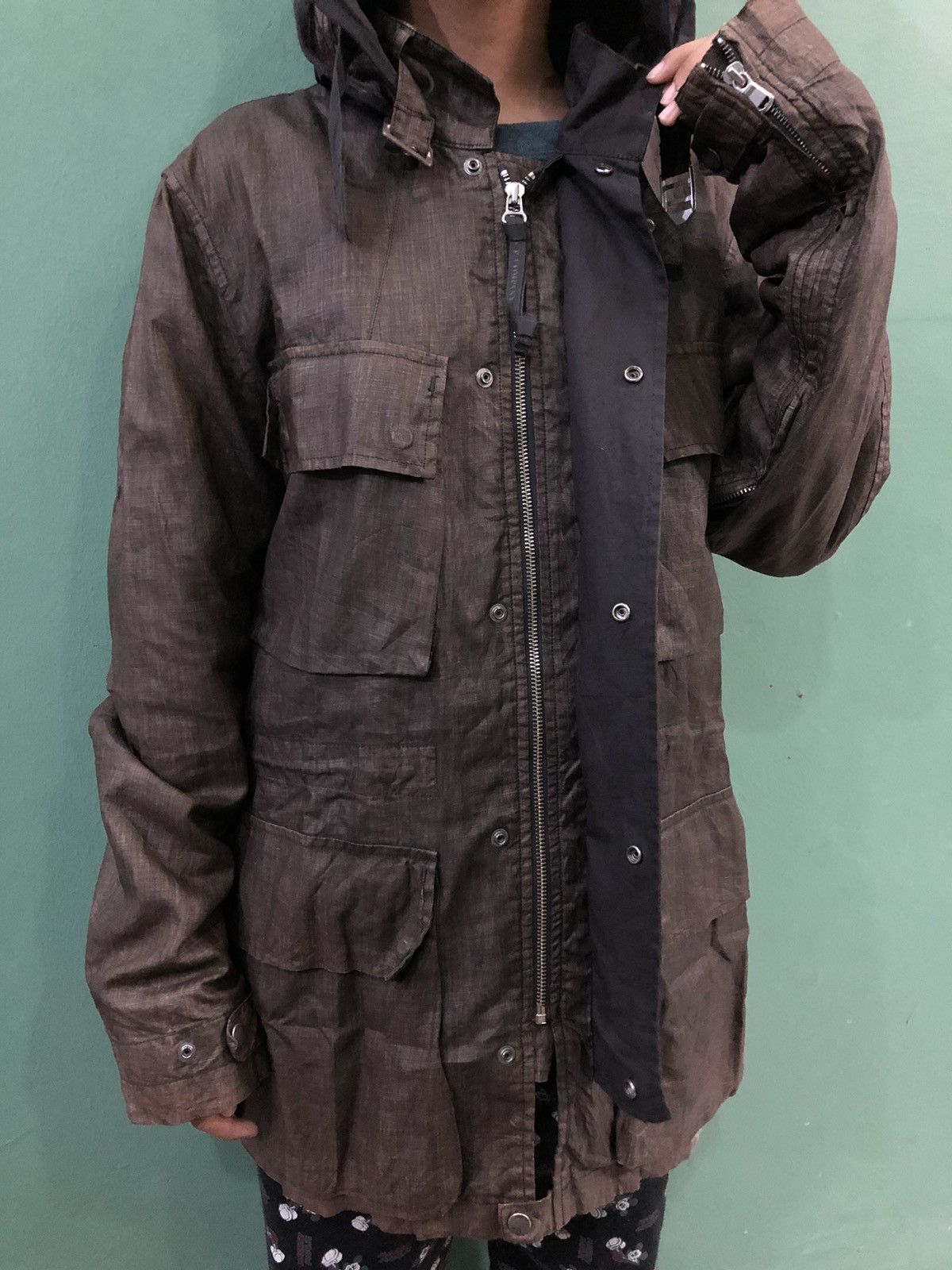 C.P. Company Vintage Distressed C.P.Company Lino Flax Goggle Jacket Size US M / EU 48-50 / 2 - 10 Thumbnail