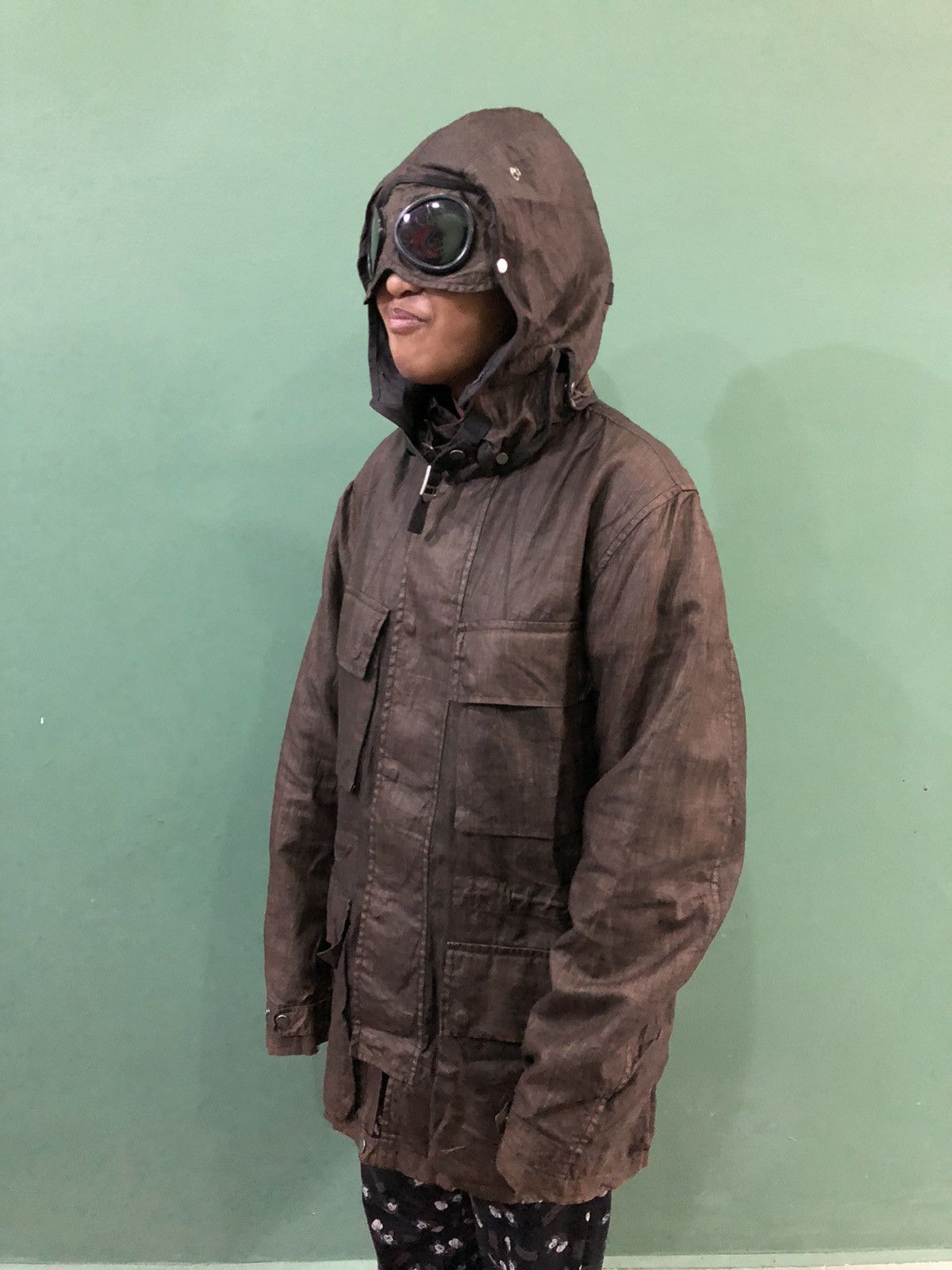 C.P. Company Vintage Distressed C.P.Company Lino Flax Goggle Jacket Size US M / EU 48-50 / 2 - 2 Thumbnail