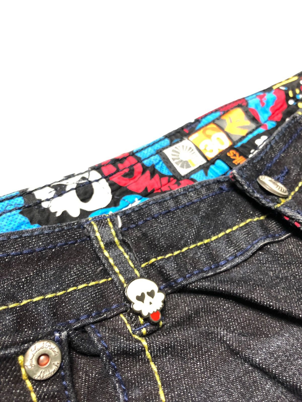 Akademiks Akademiks Flare Embroidery Say My Name Denim Pants Size US 32 / EU 48 - 10 Thumbnail