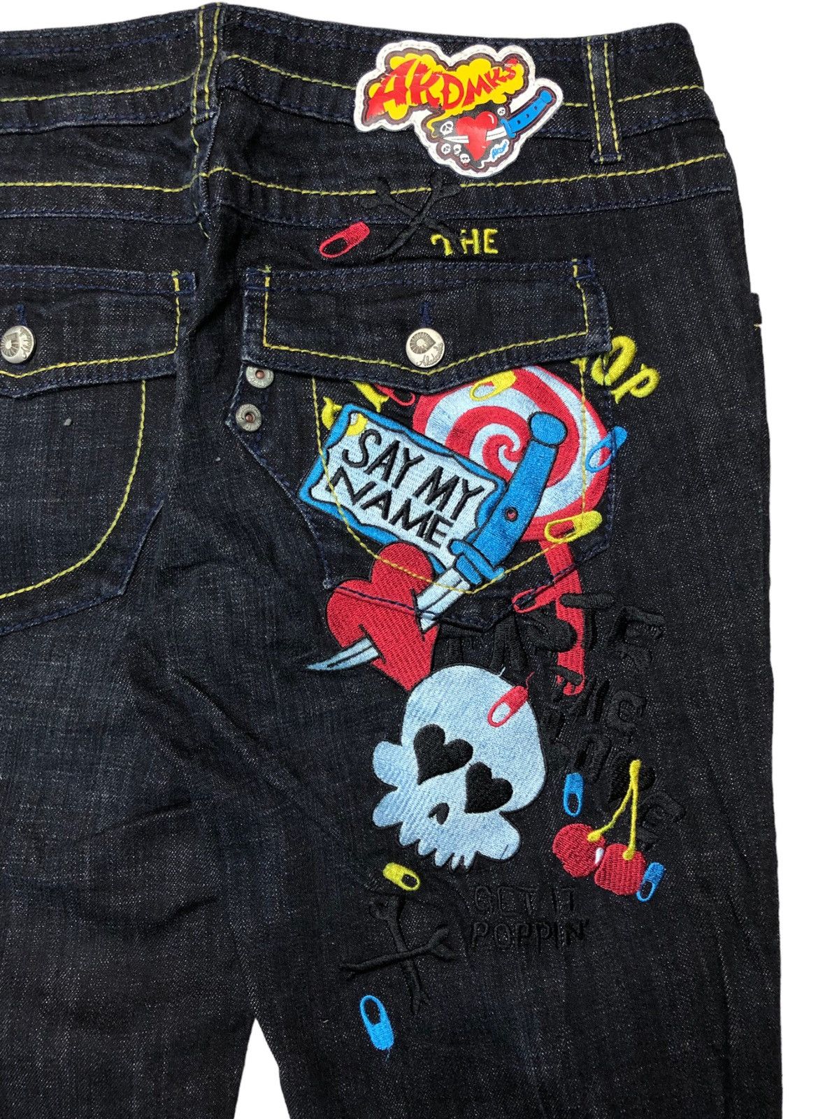 Akademiks Akademiks Flare Embroidery Say My Name Denim Pants Size US 32 / EU 48 - 17 Thumbnail
