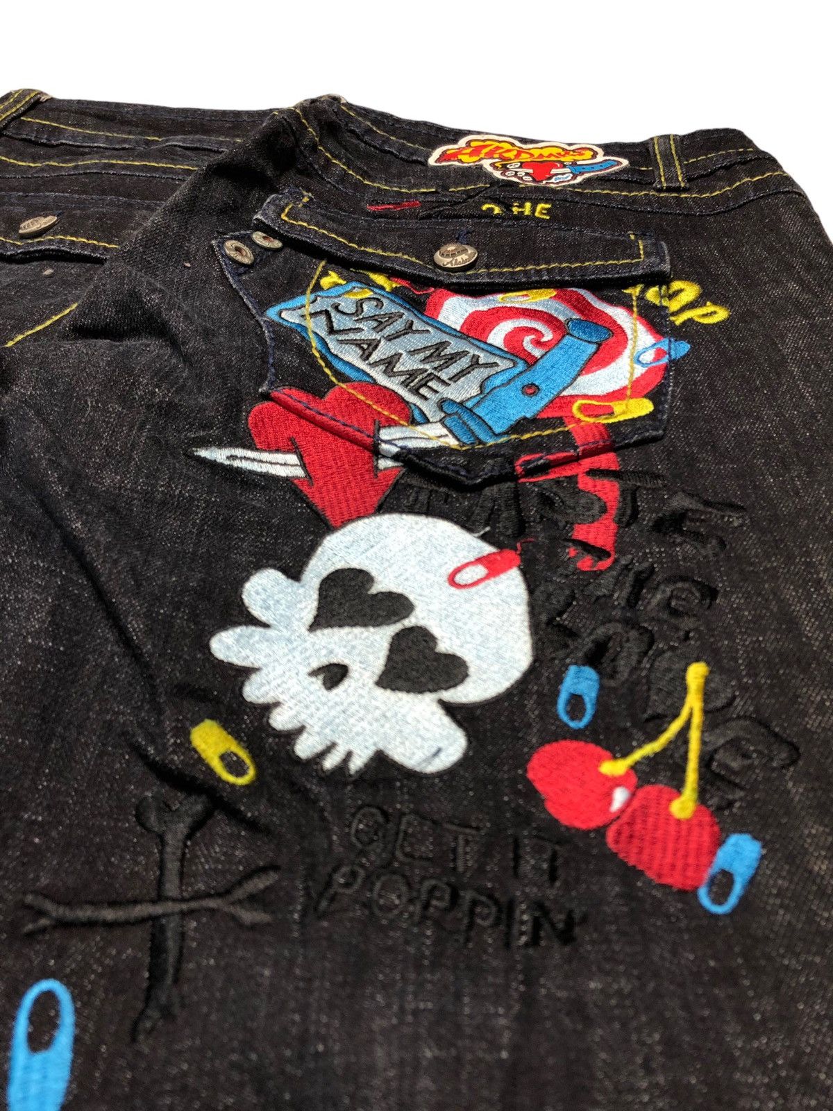 Akademiks Akademiks Flare Embroidery Say My Name Denim Pants Size US 32 / EU 48 - 18 Thumbnail