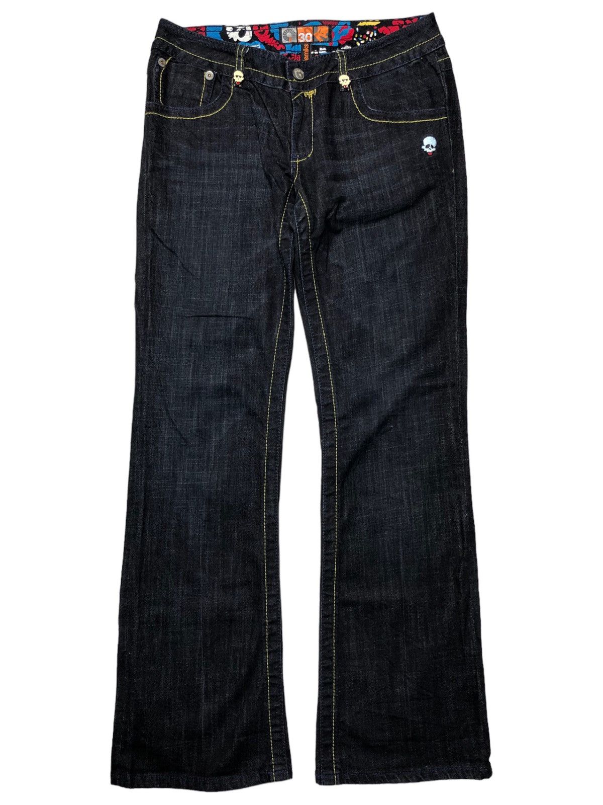 Akademiks Akademiks Flare Embroidery Say My Name Denim Pants Size US 32 / EU 48 - 2 Thumbnail