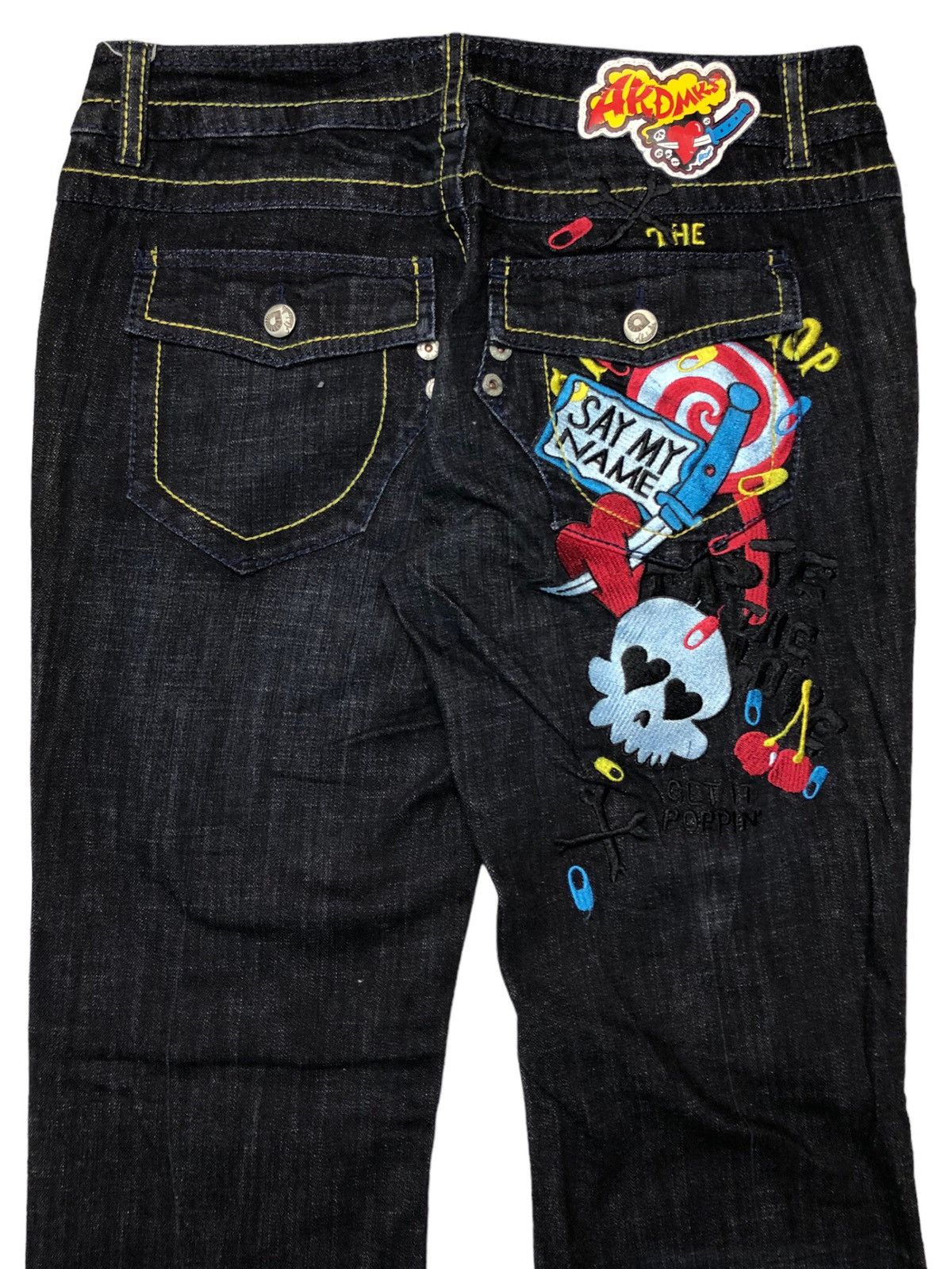 Akademiks Akademiks Flare Embroidery Say My Name Denim Pants Size US 32 / EU 48 - 15 Thumbnail