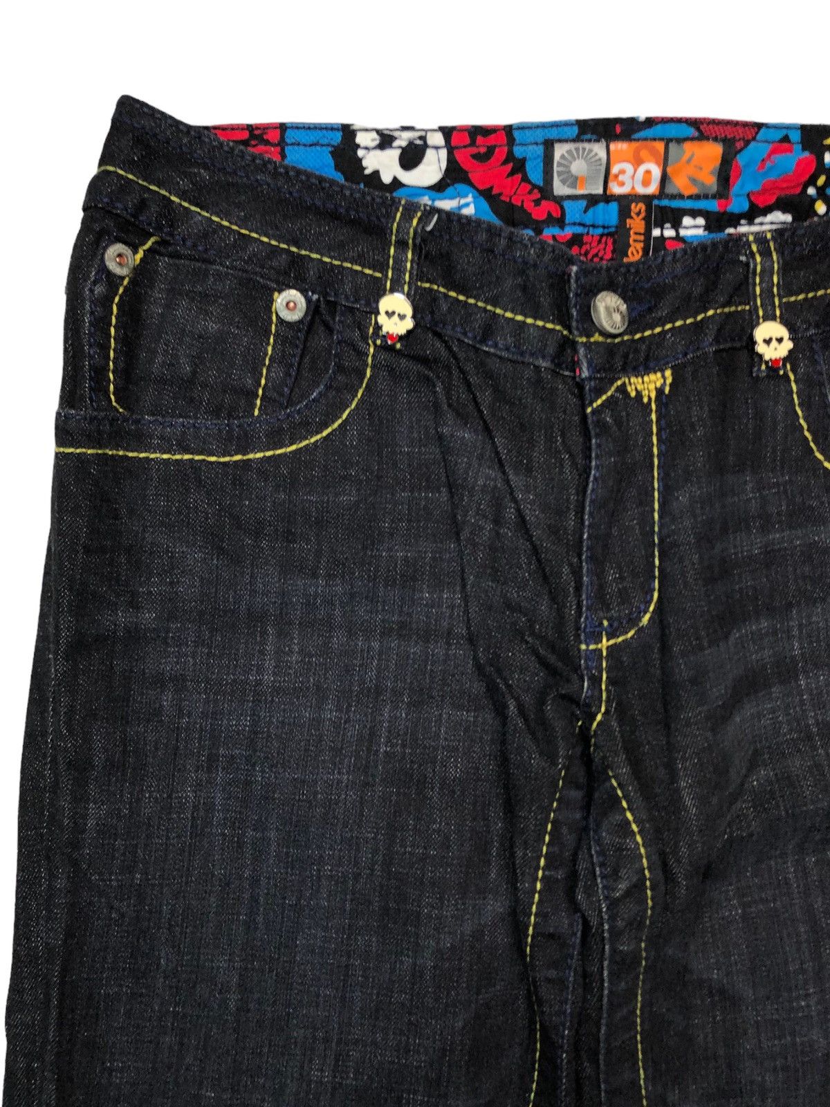 Akademiks Akademiks Flare Embroidery Say My Name Denim Pants Size US 32 / EU 48 - 8 Thumbnail