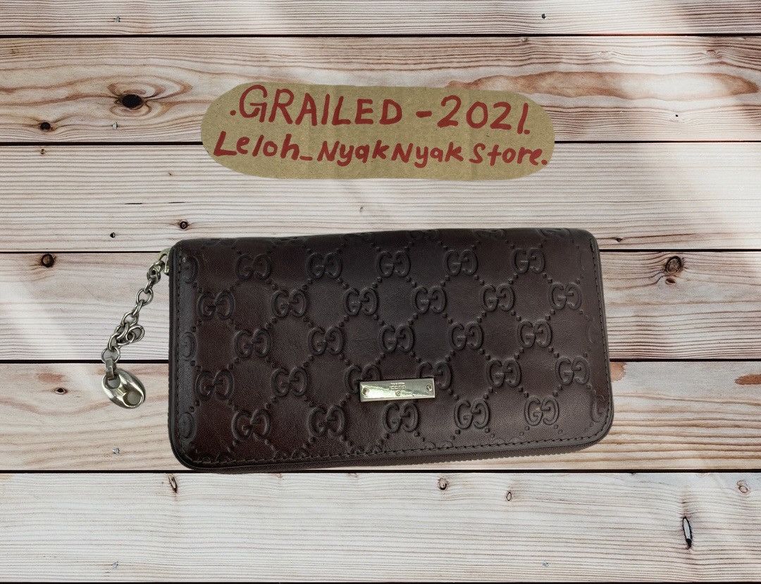 ❌Final Drop❌ Authentic Gucci GG brown long wallet