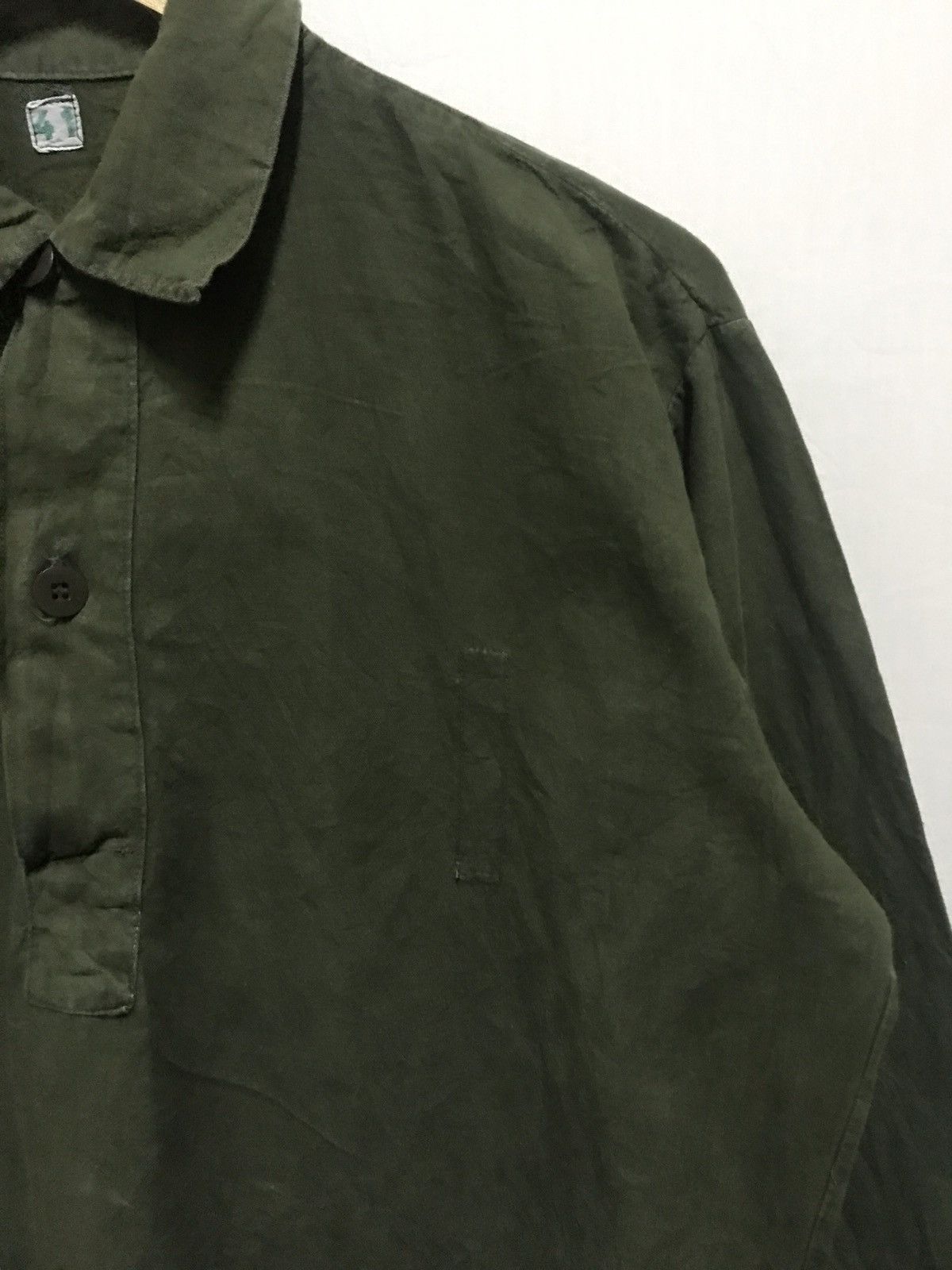 Vintage Vintage Swedish Army Shirt Button 60s/70s Size US XL / EU 56 / 4 - 3 Thumbnail