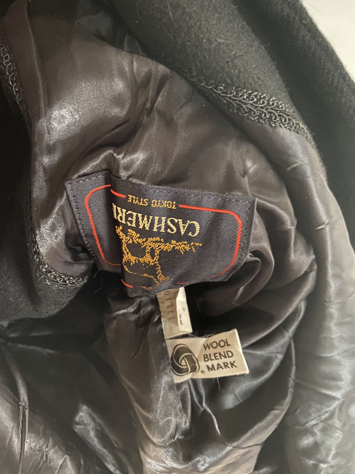 Japanese Brand Vestina Overcoat Long Coat/Jacket Black Wool Cashmere Size US M / EU 48-50 / 2 - 5 Thumbnail