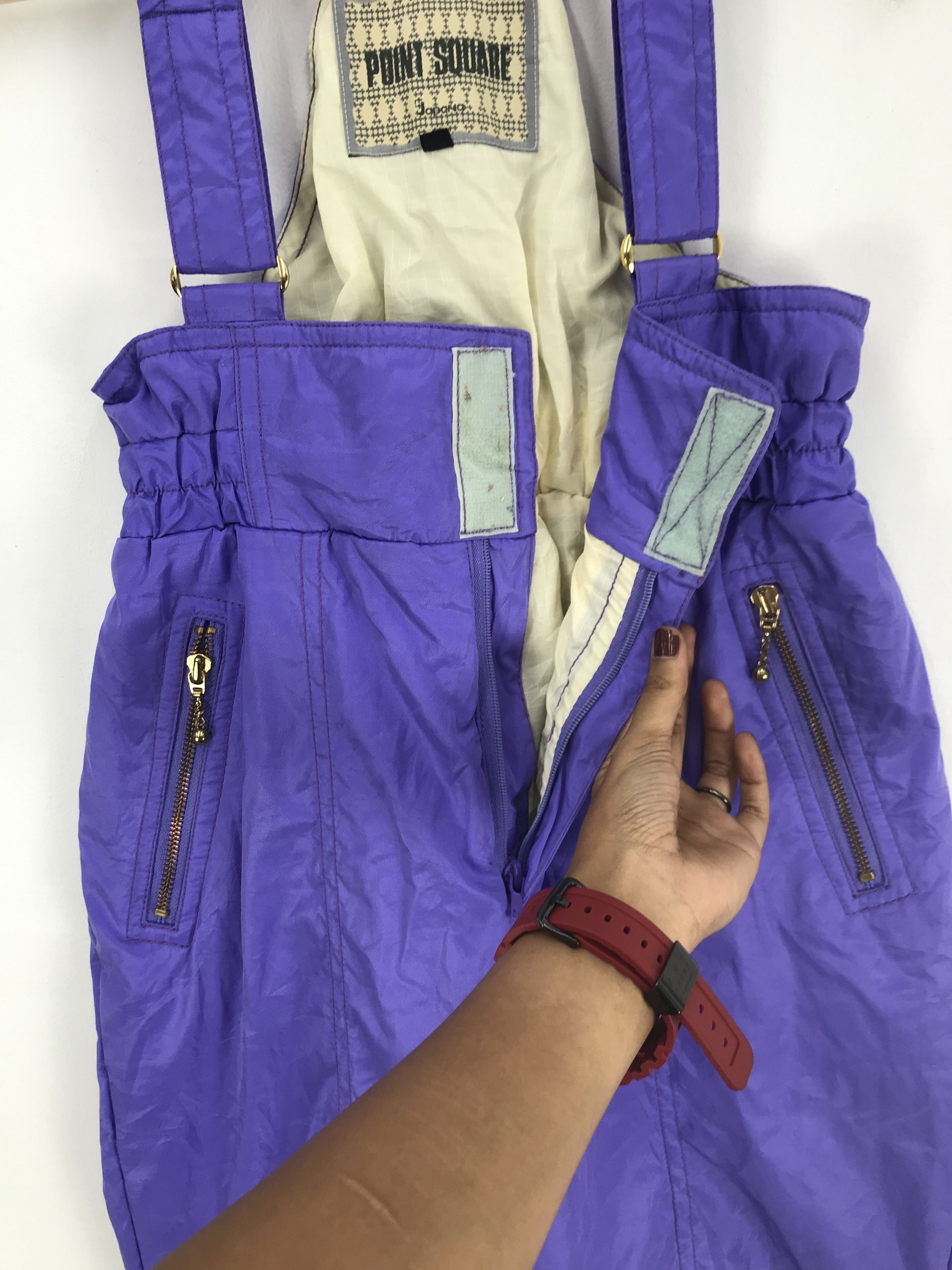 Japanese Brand Vintage Point Square Ski Jumpsuit Japanese Ski Wear Pants Size 26" / US 2 / IT 38 - 6 Thumbnail