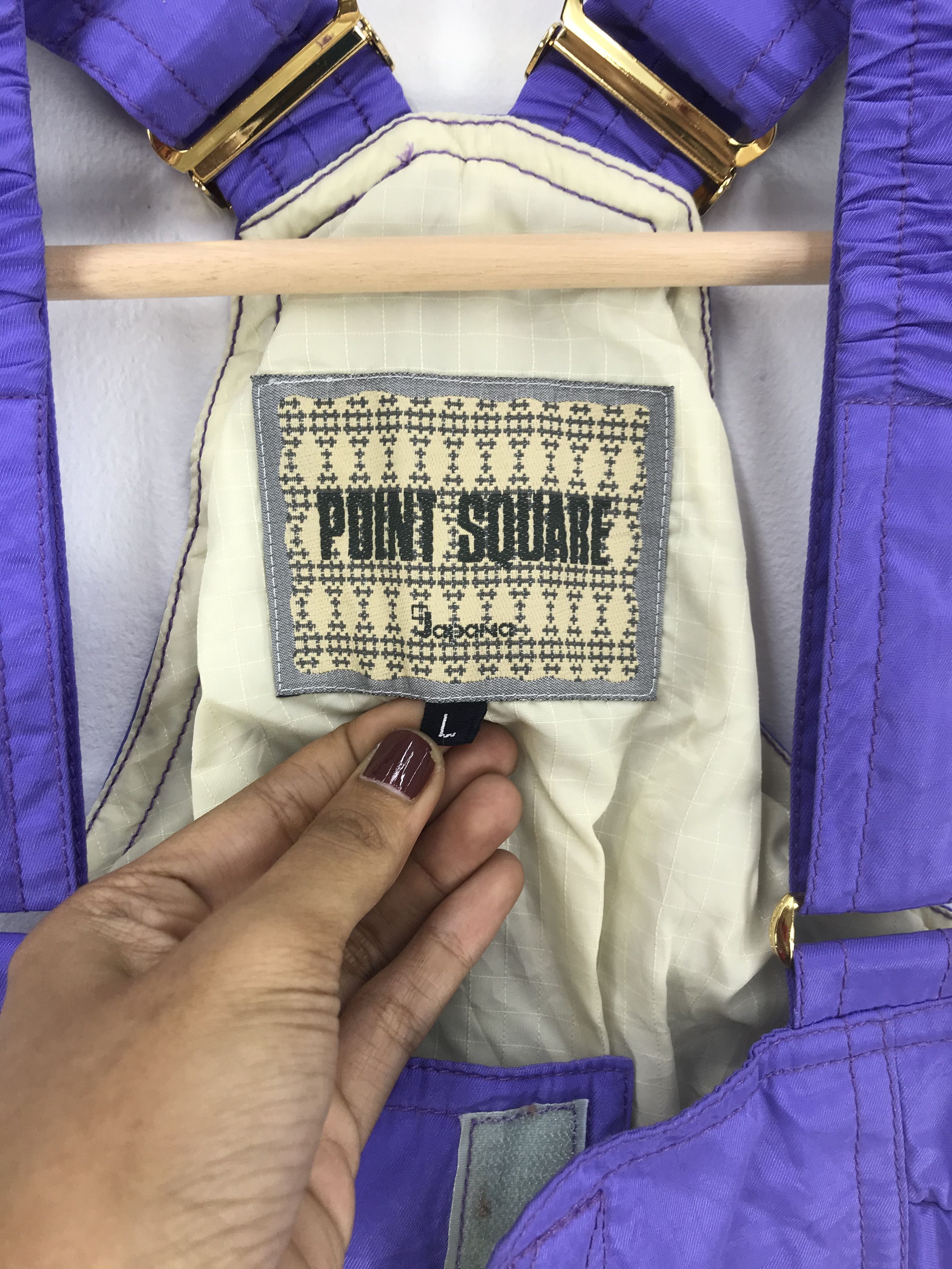 Japanese Brand Vintage Point Square Ski Jumpsuit Japanese Ski Wear Pants Size 26" / US 2 / IT 38 - 7 Thumbnail
