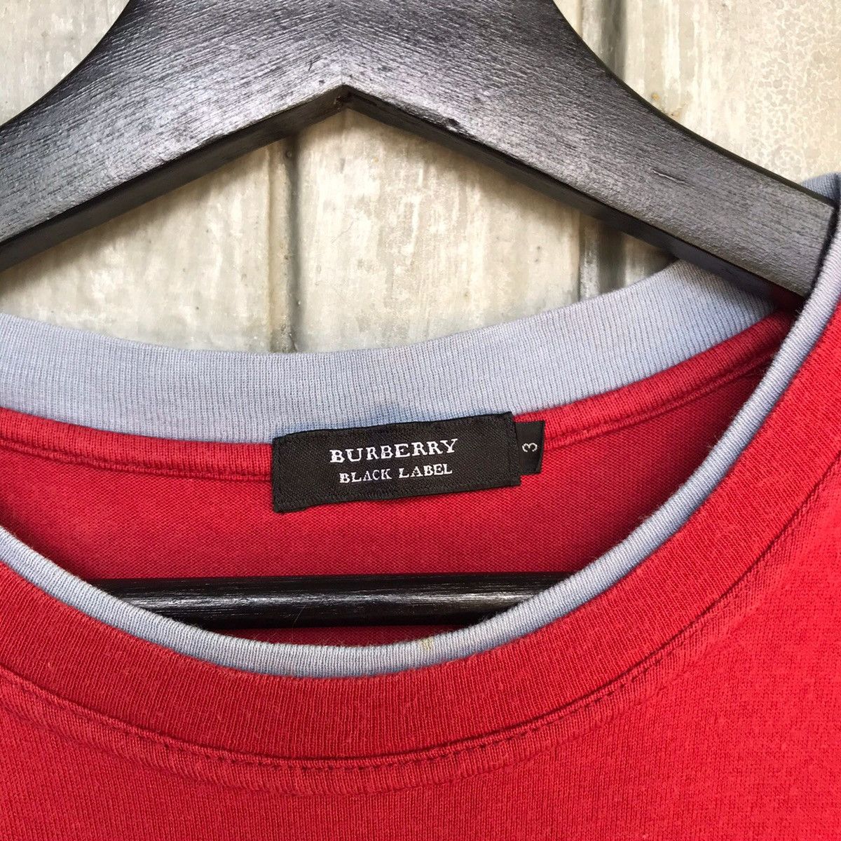 Burberry × Vintage *‼️Rare BURBERRY BLACK LABEL MEN TSHIRT Size US M / EU 48-50 / 2 - 8 Thumbnail