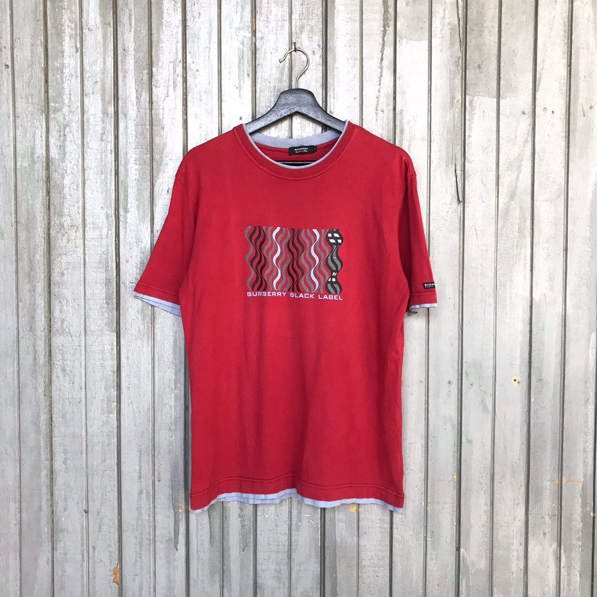 Burberry × Vintage *‼️Rare BURBERRY BLACK LABEL MEN TSHIRT Size US M / EU 48-50 / 2 - 1 Thumbnail