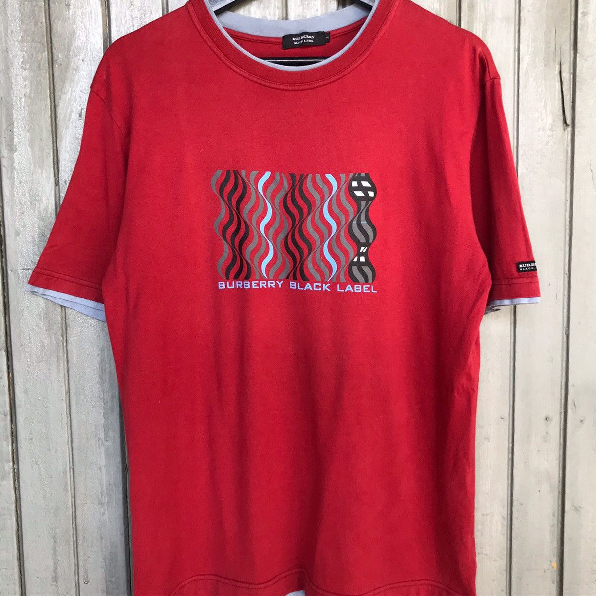 Burberry × Vintage *‼️Rare BURBERRY BLACK LABEL MEN TSHIRT Size US M / EU 48-50 / 2 - 2 Thumbnail