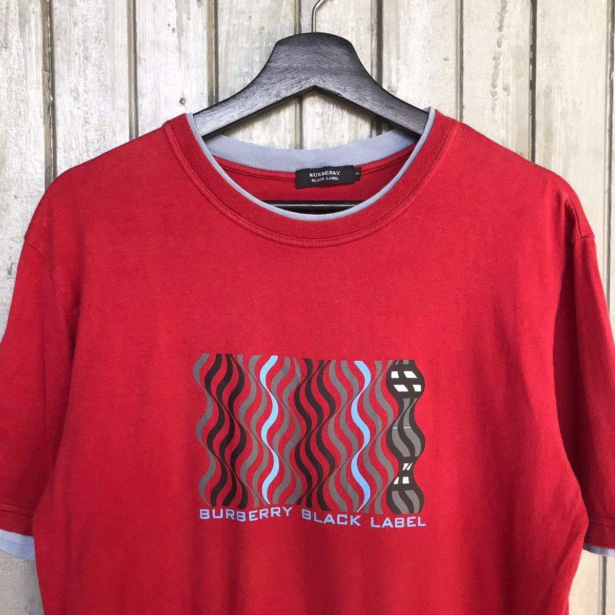 Burberry × Vintage *‼️Rare BURBERRY BLACK LABEL MEN TSHIRT Size US M / EU 48-50 / 2 - 3 Thumbnail
