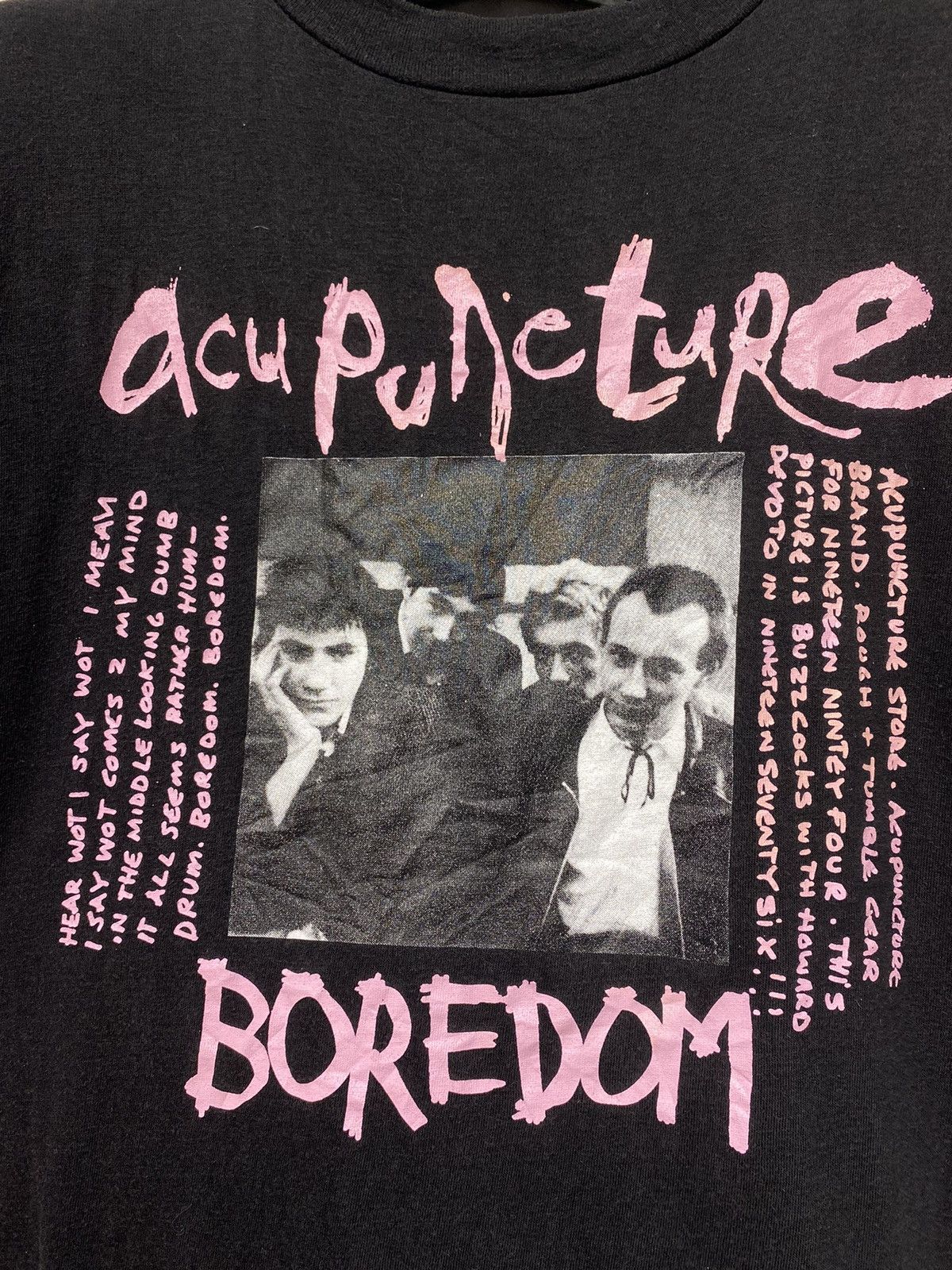 Band Tees VINTAGE BUZZCOCKS ACUPUNETURE BRUCE WABER RARE 🔥 Size US L / EU 52-54 / 3 - 8 Thumbnail