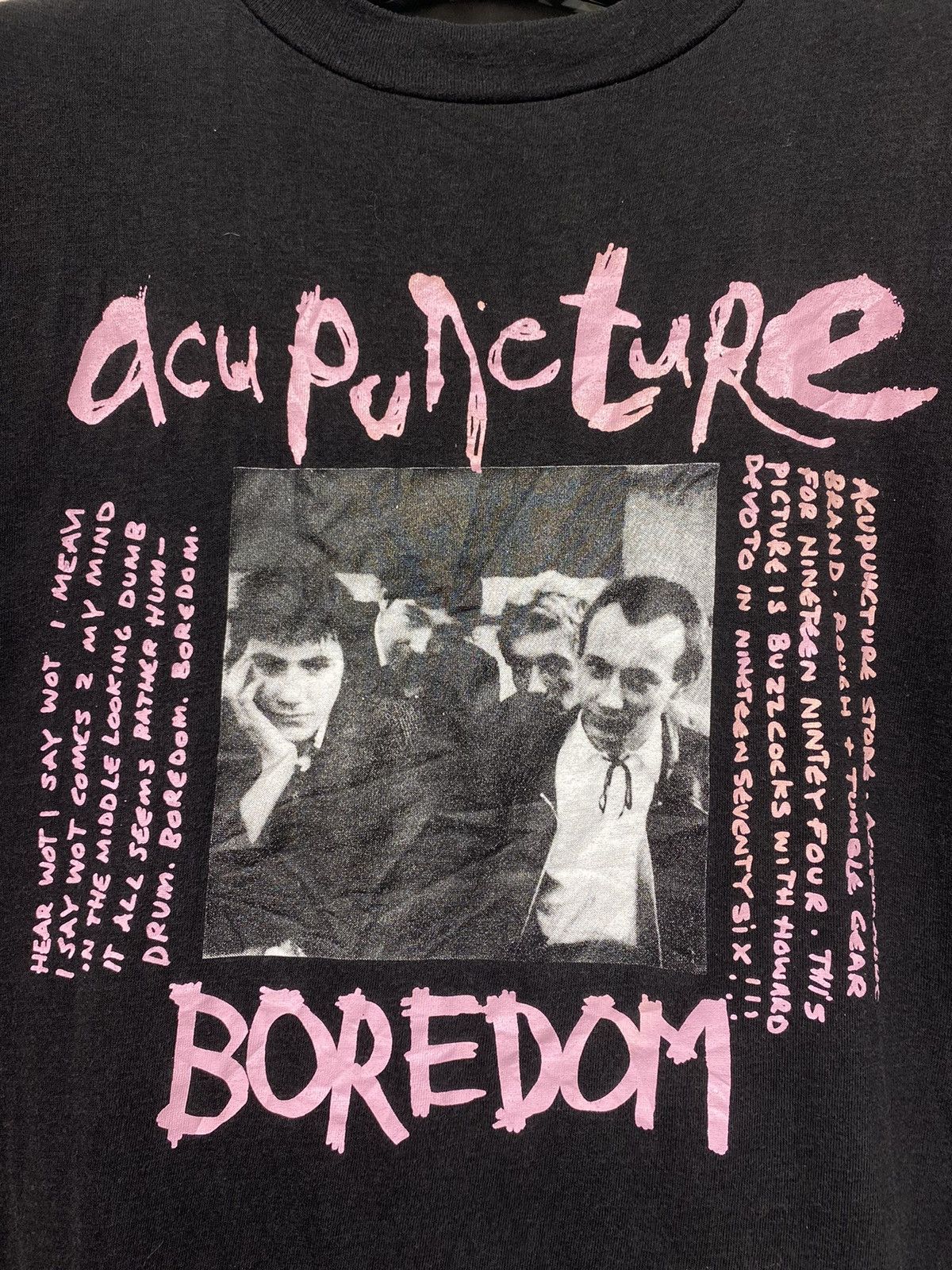 Band Tees VINTAGE BUZZCOCKS ACUPUNETURE BRUCE WABER RARE 🔥 Size US L / EU 52-54 / 3 - 9 Thumbnail