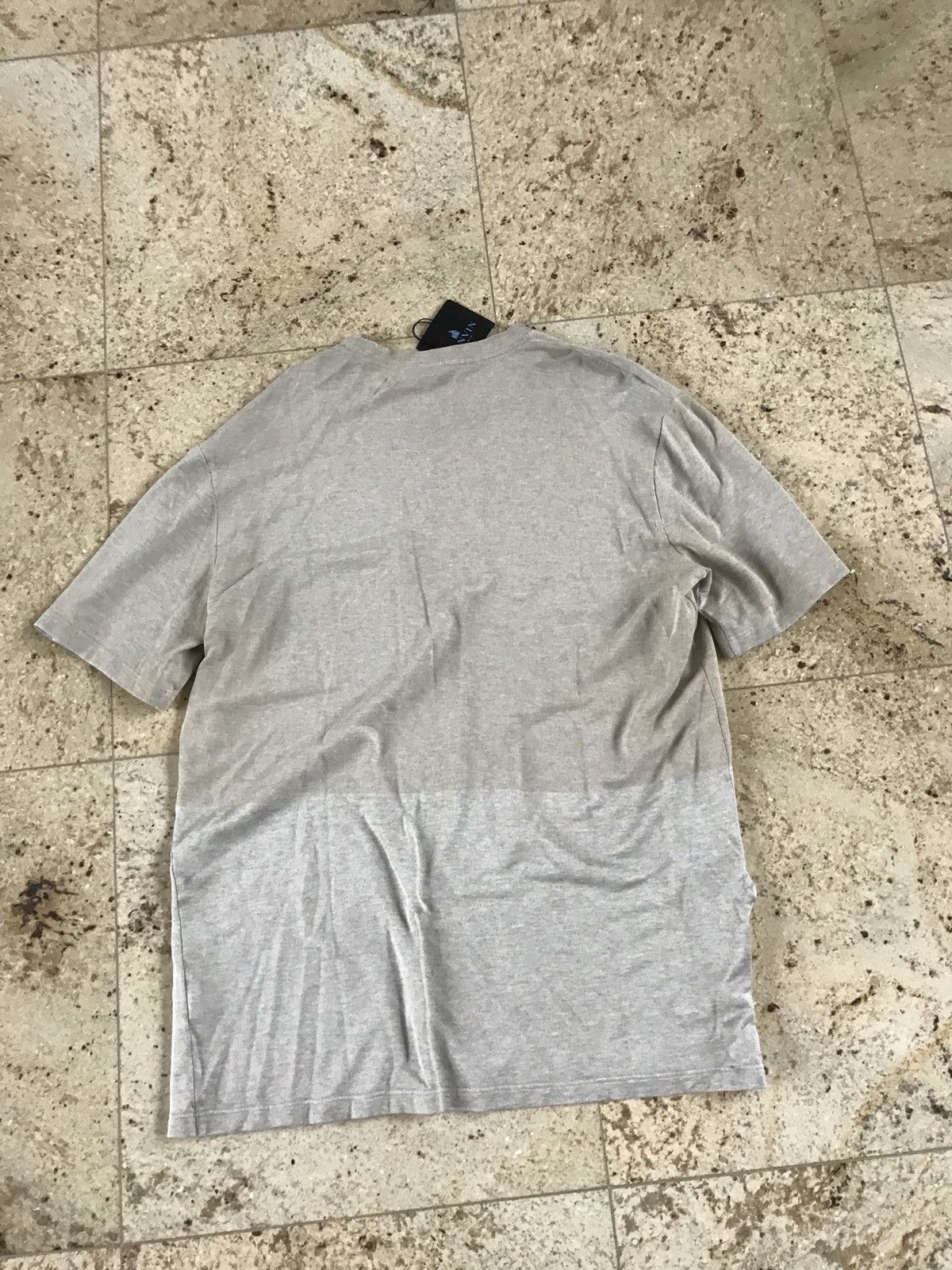 Lanvin Washed Fluid Crewneck Tee In Beige & Grey Size US S / EU 44-46 / 1 - 13 Thumbnail