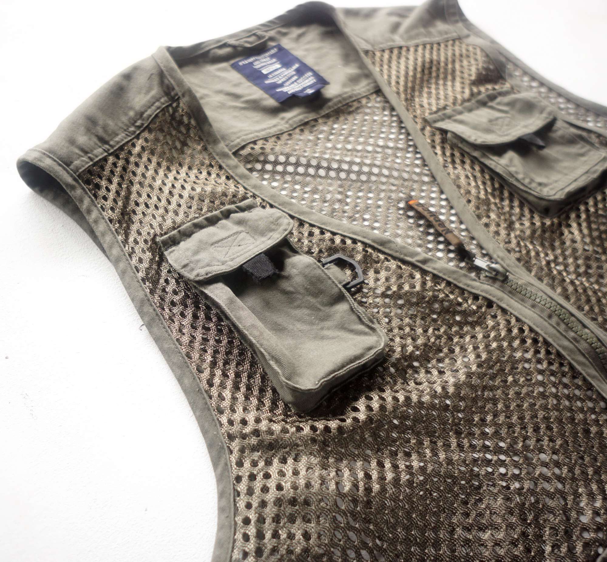 Japanese Brand NEPUCA Army Green Mesh Multi Pockets Tactical Vest Size US XL / EU 56 / 4 - 4 Thumbnail