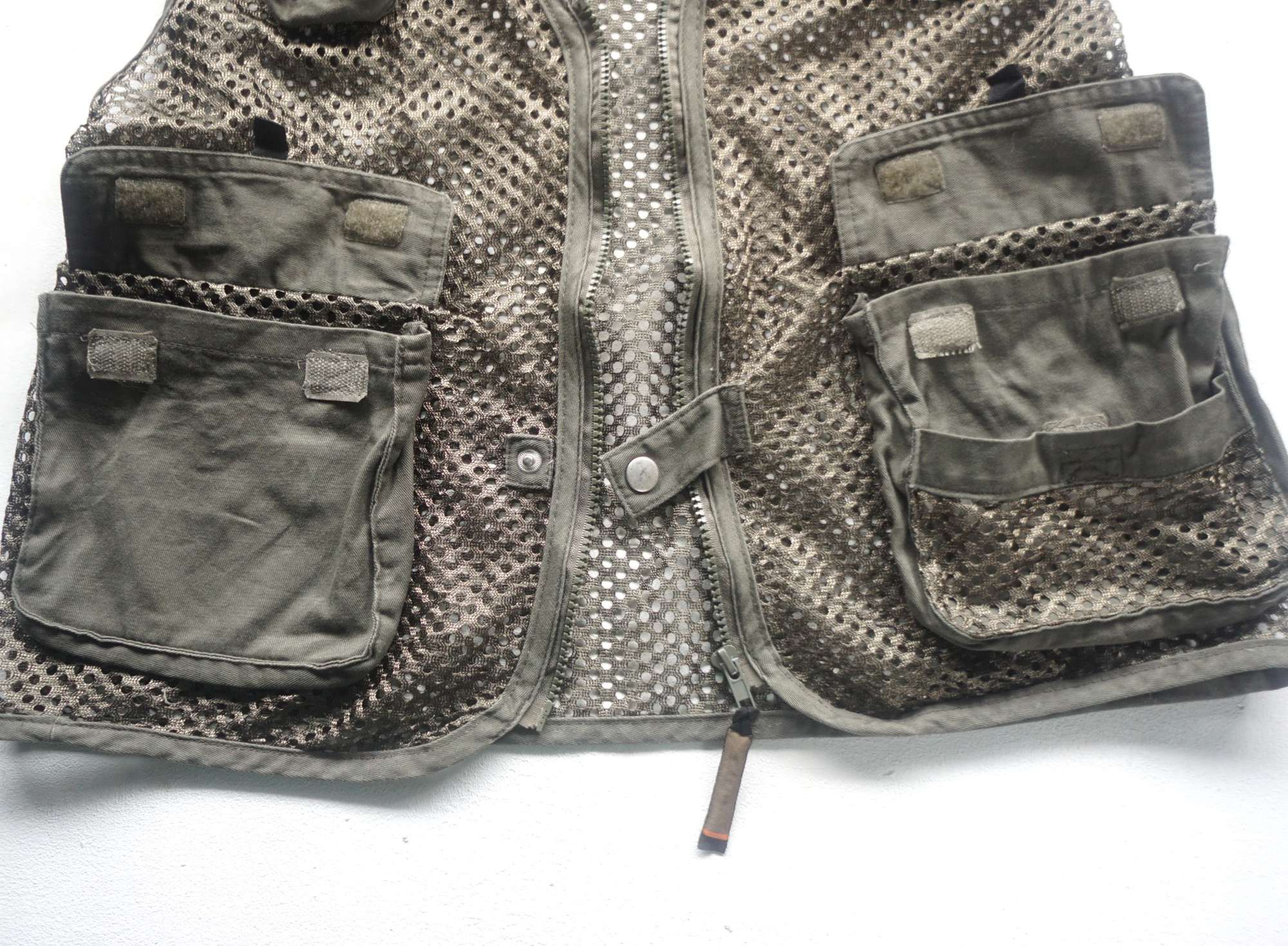 Japanese Brand NEPUCA Army Green Mesh Multi Pockets Tactical Vest Size US XL / EU 56 / 4 - 6 Thumbnail